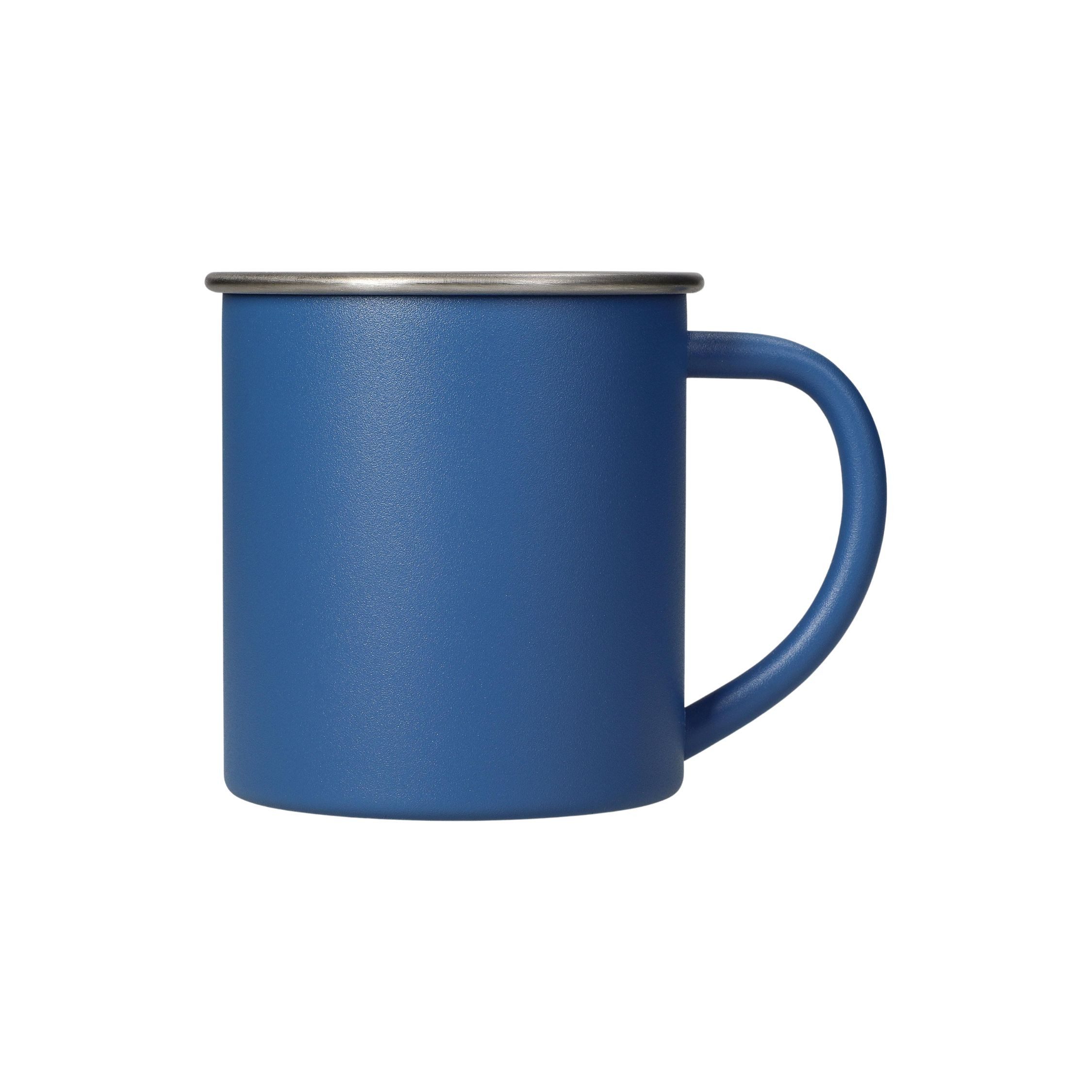 elasto Becher ADVENTURA Outdoor Trinkbecher aus Edelstahl 340ml BPA-frei, Kaffeebecher, Teetasse, camping Zubehör, Becher mit Henkel, robust