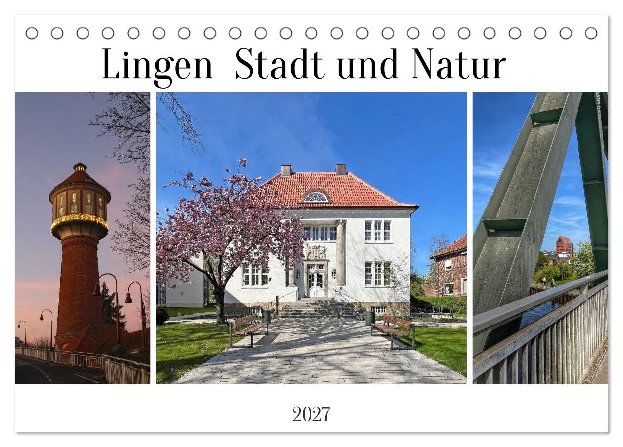 CALVENDO Wandkalender Lingen Stadt und Natur (Tischkalender 2027 DIN A5 quer), CALVENDO Mona