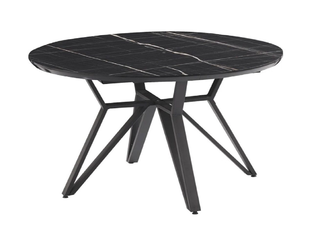 JVmoebel Esstisch Moderner runder Esstisch in Schwarz mit elegantem Design (1-St., Esstisch), Made in Europa