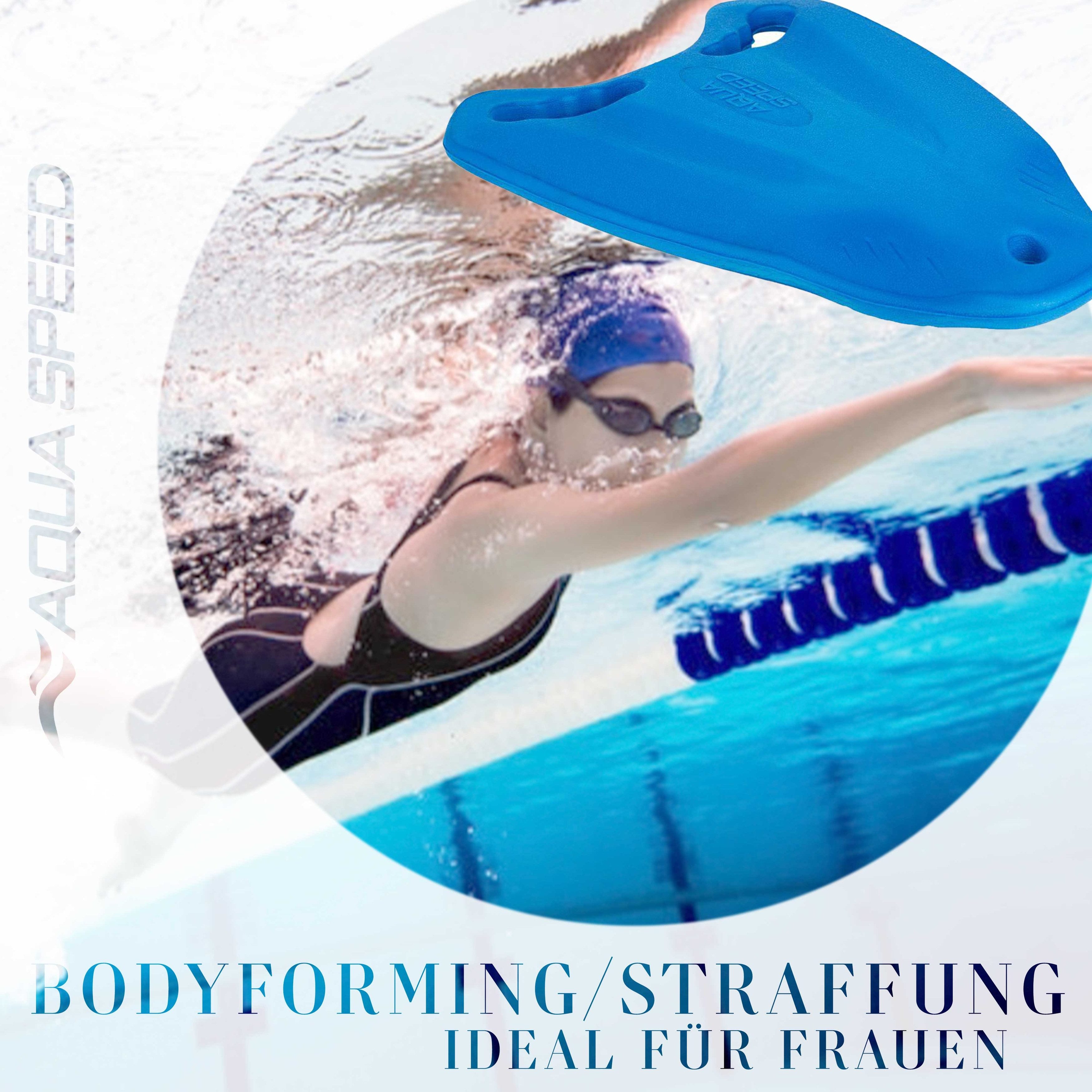Aqua Speed Schwimmbrett Arrow Kickboard mit Griffen Spitzer Shape für mehr Kontrolle, Spitzes Design für besseren Grip – Griffmulden für mehr Kontrolle