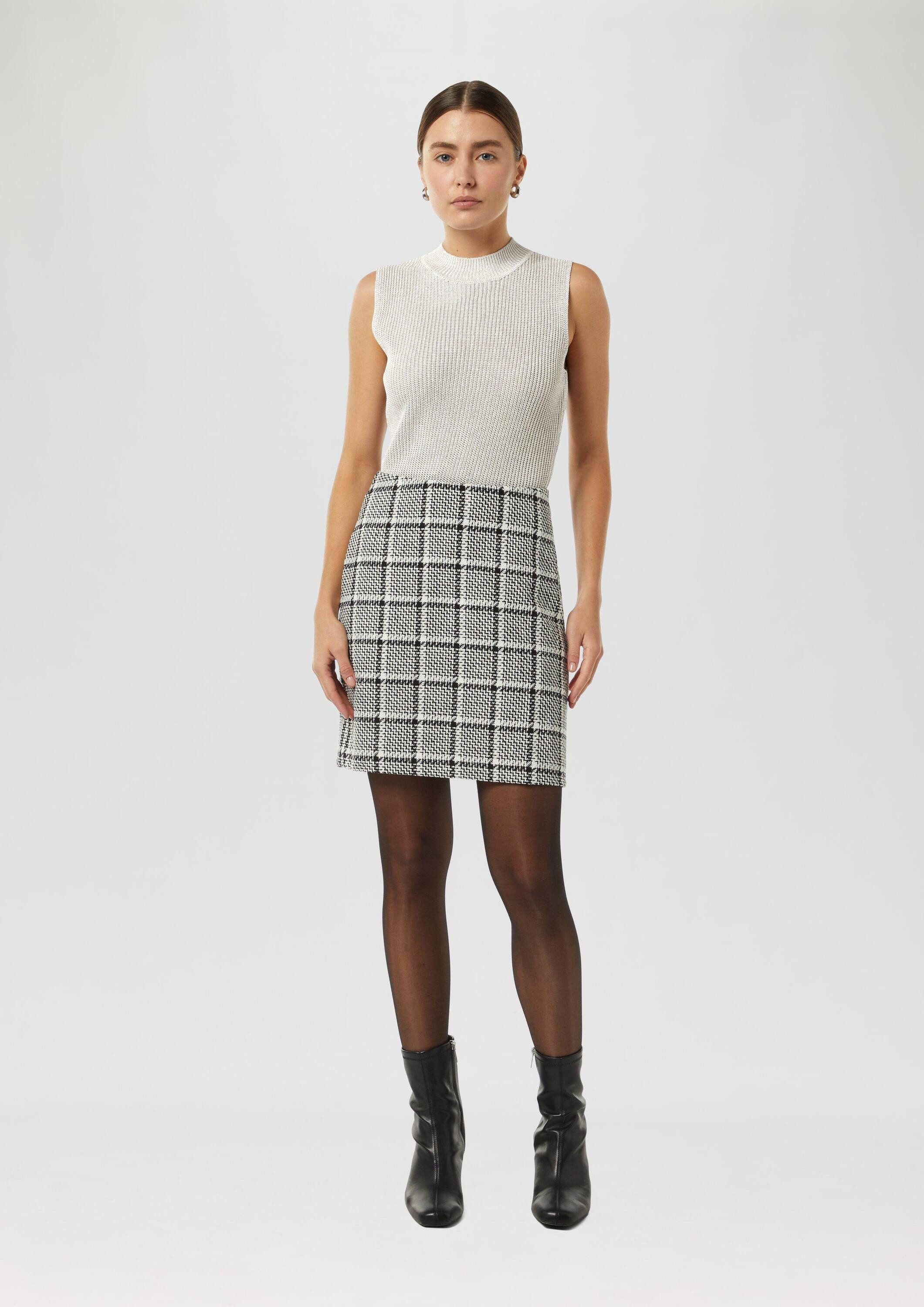comma Rundhalspullover Strickpullunder (1-tlg)