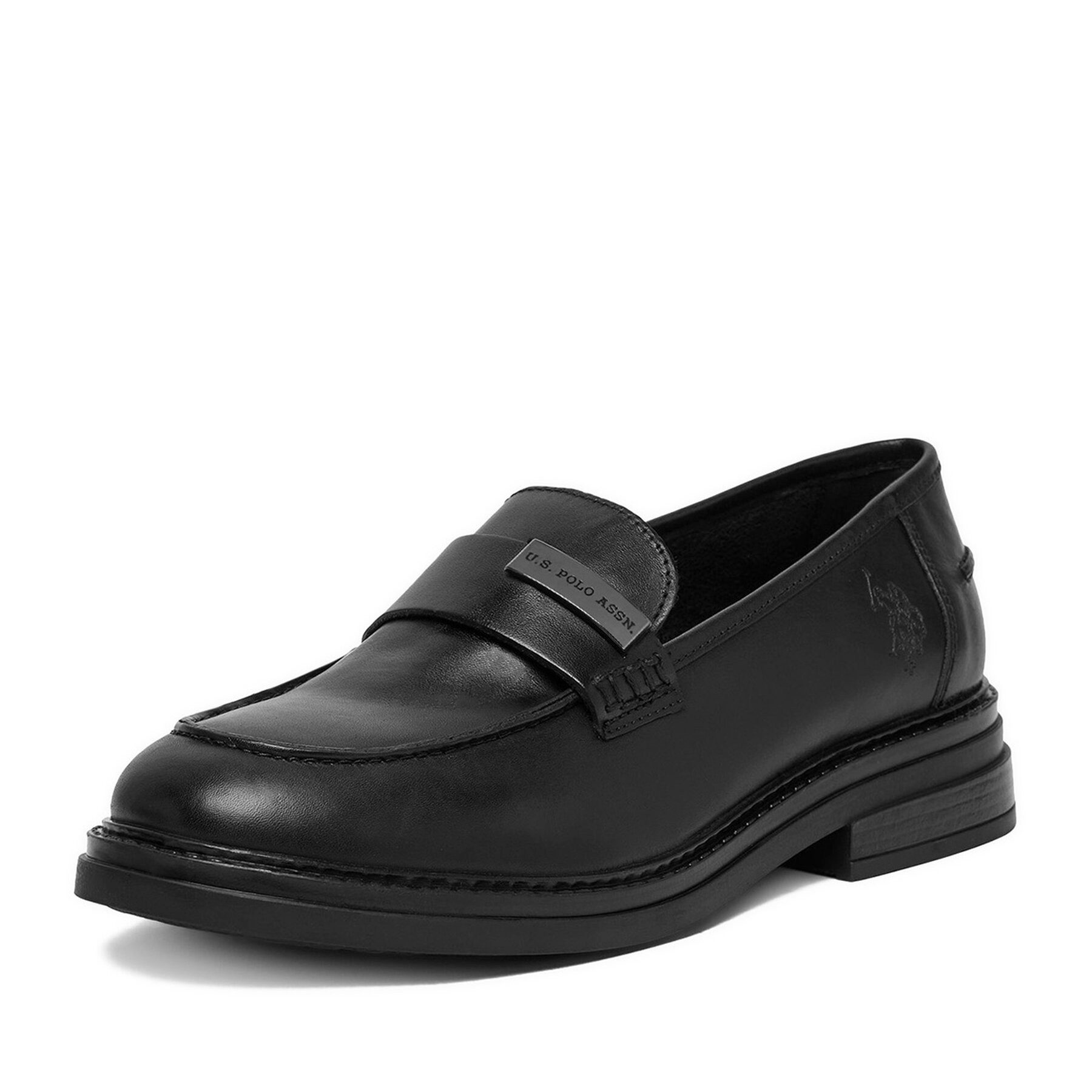 U.S. Polo Assn. Schwarze Damen-Loafer der US Polo Assn. Loafer