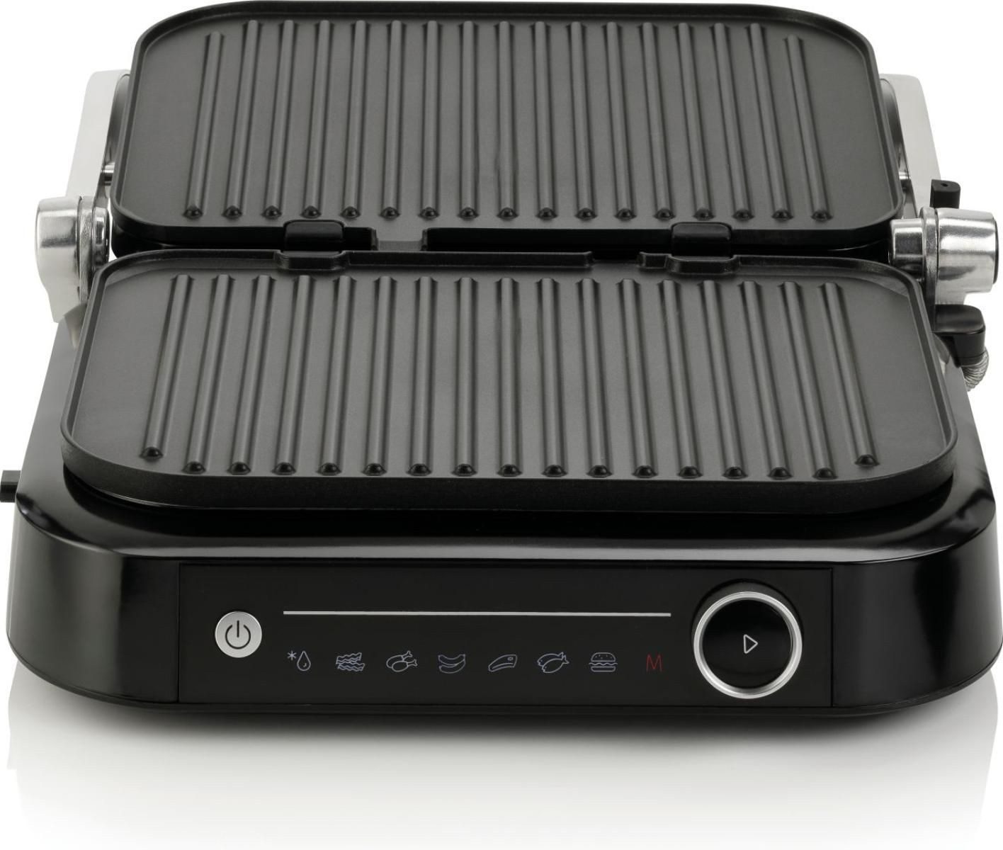 GORENJE Kontaktgrill Kontaktgrill, Gargutsensor, Sandwichtoaster, Panini Grill, 2100.00 W, antihaftbeschichtet, 7 voreingest. Programme, Lebensmitteldickemessung