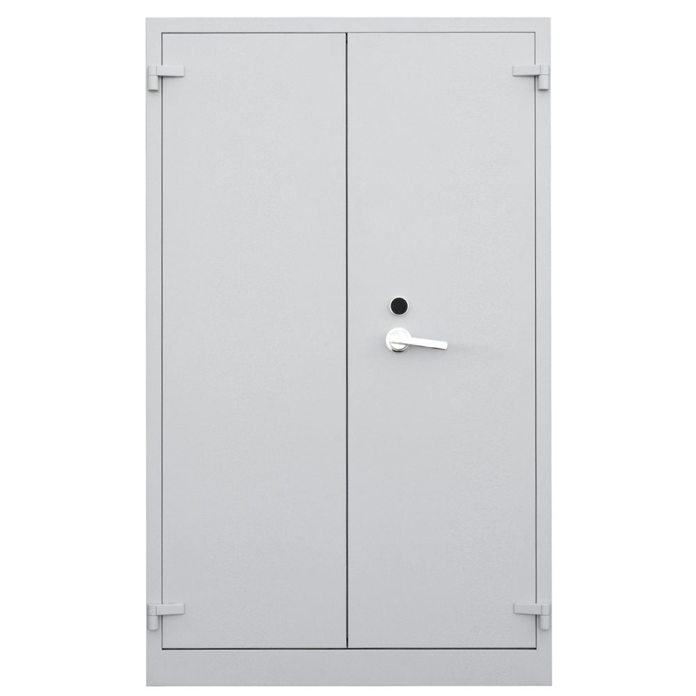 Steelboxx Feuerschutztresor Aktenschrank Tresor feuergeschützt 5 OH 1950 x 1200 x 550 mm grau (1-St), Schutz vor leichten Bränden und Einbruchsversuchen