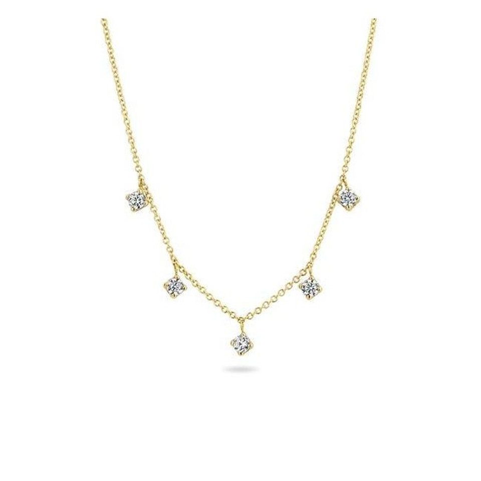 Blush Goldkette BLUSH Kette Steine 3157YZI