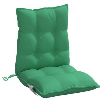 vidaXL Sitzauflage Niedriglehner-Auflagen 4 Stk. Grün Oxford-Gewebe, (4 St)