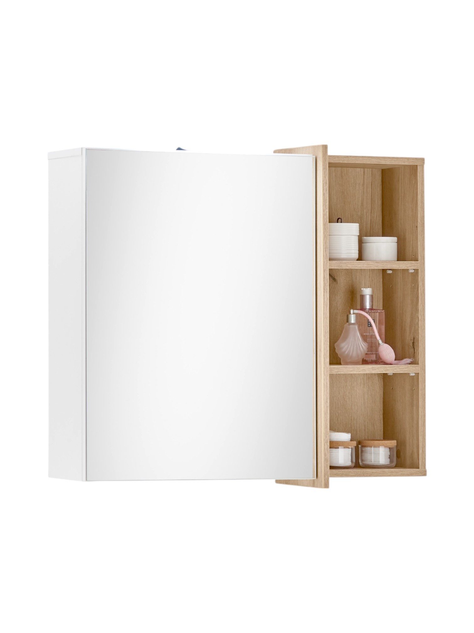 moebel-dich-auf Badezimmerspiegelschrank MESSINA (Badezimmerschrank Badregal) Medizin Schrank, Breite 80 cm