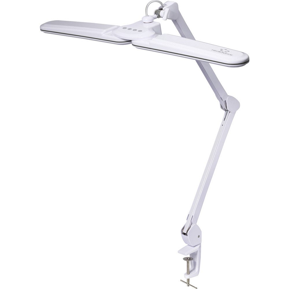 Renkforce Klemmleuchte Renkforce RF-7165304 Klemmleuchte LED LED 18 W Weiß-Grau