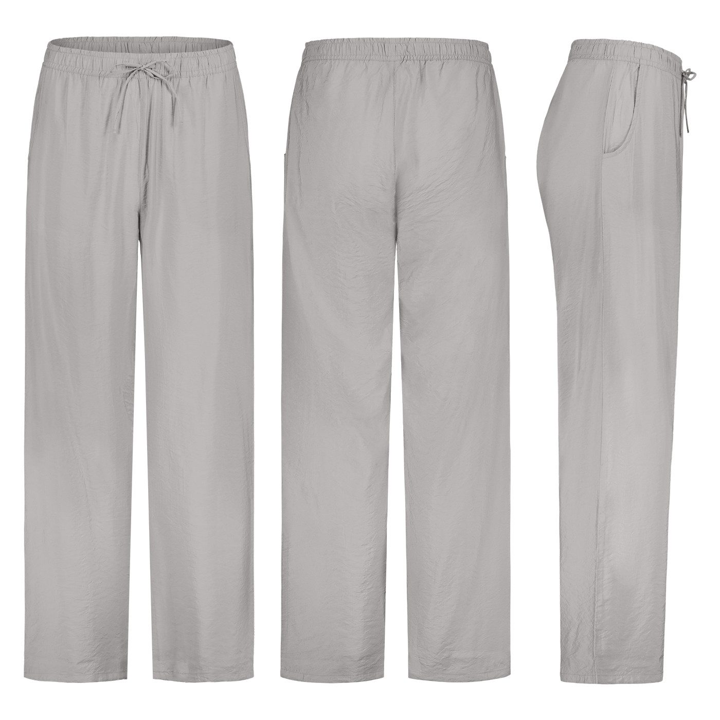 SUBLEVEL Chinos Damen Luftige Sommerhose Freizeit Weit geschnitten Stoffhos günstig online kaufen