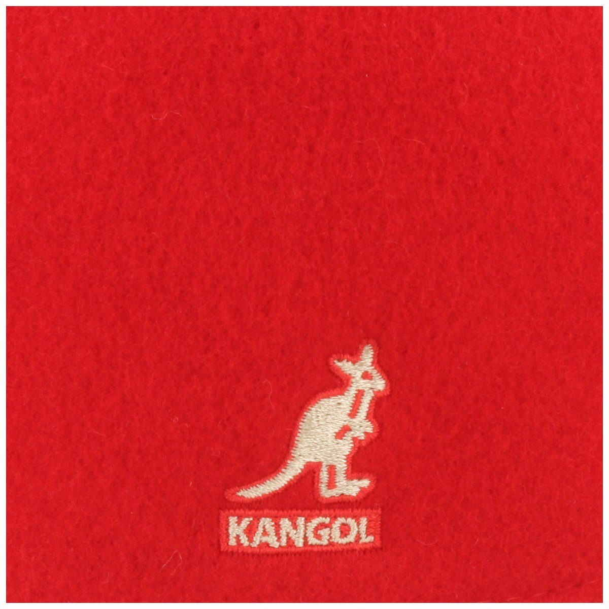 Schiebermütze Kangol gemustert Cap aus 504 Wolle Rot