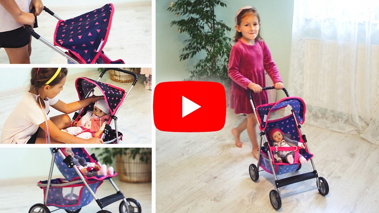 Kinderplay Dolls & Strollers Puppenbuggy Puppenbuggy leicht faltbar – mit G günstig online kaufen