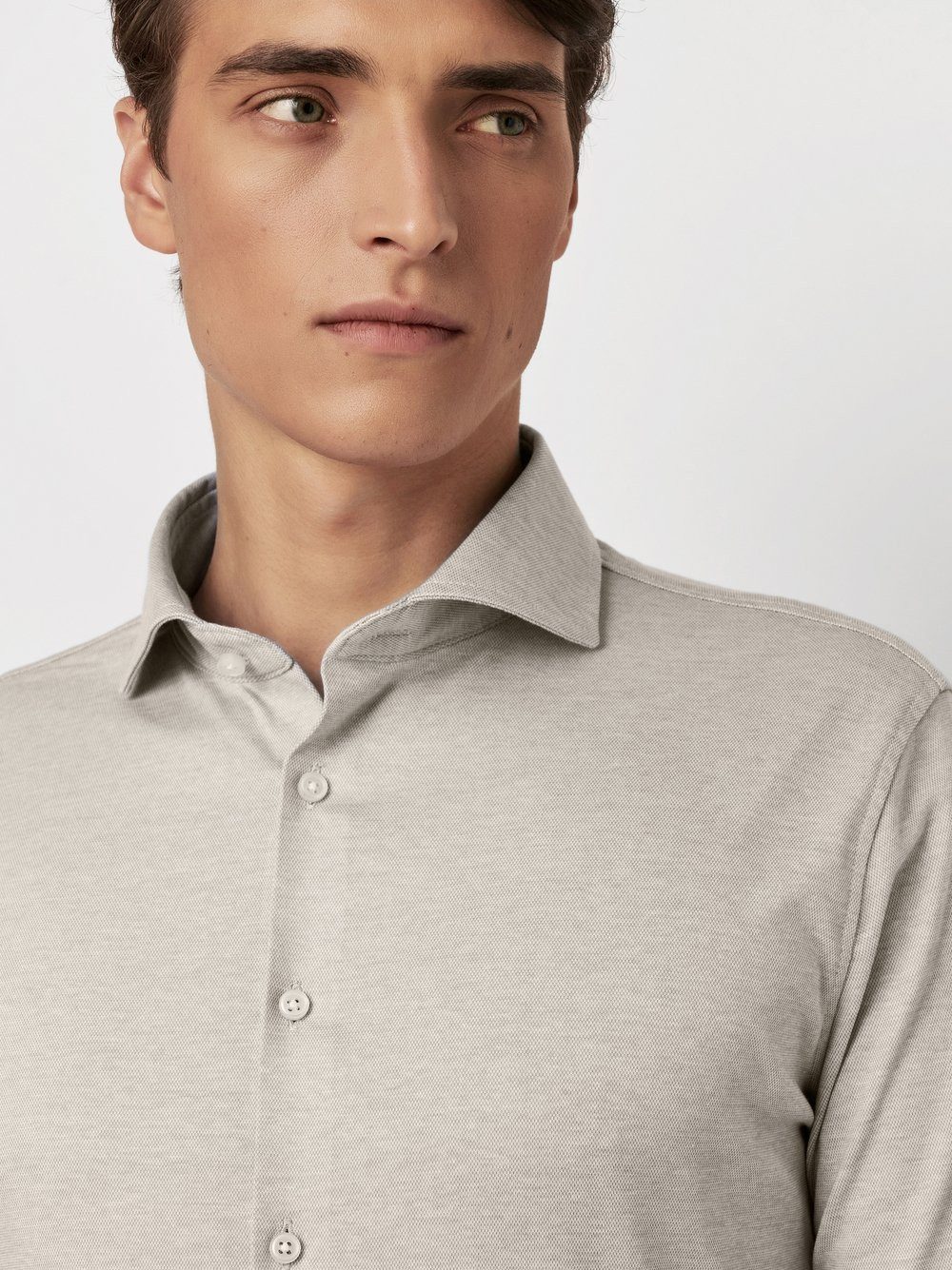 DESOTO Langarmhemd Jerseyhemd Essential Hai langarm Flexibler Stretch