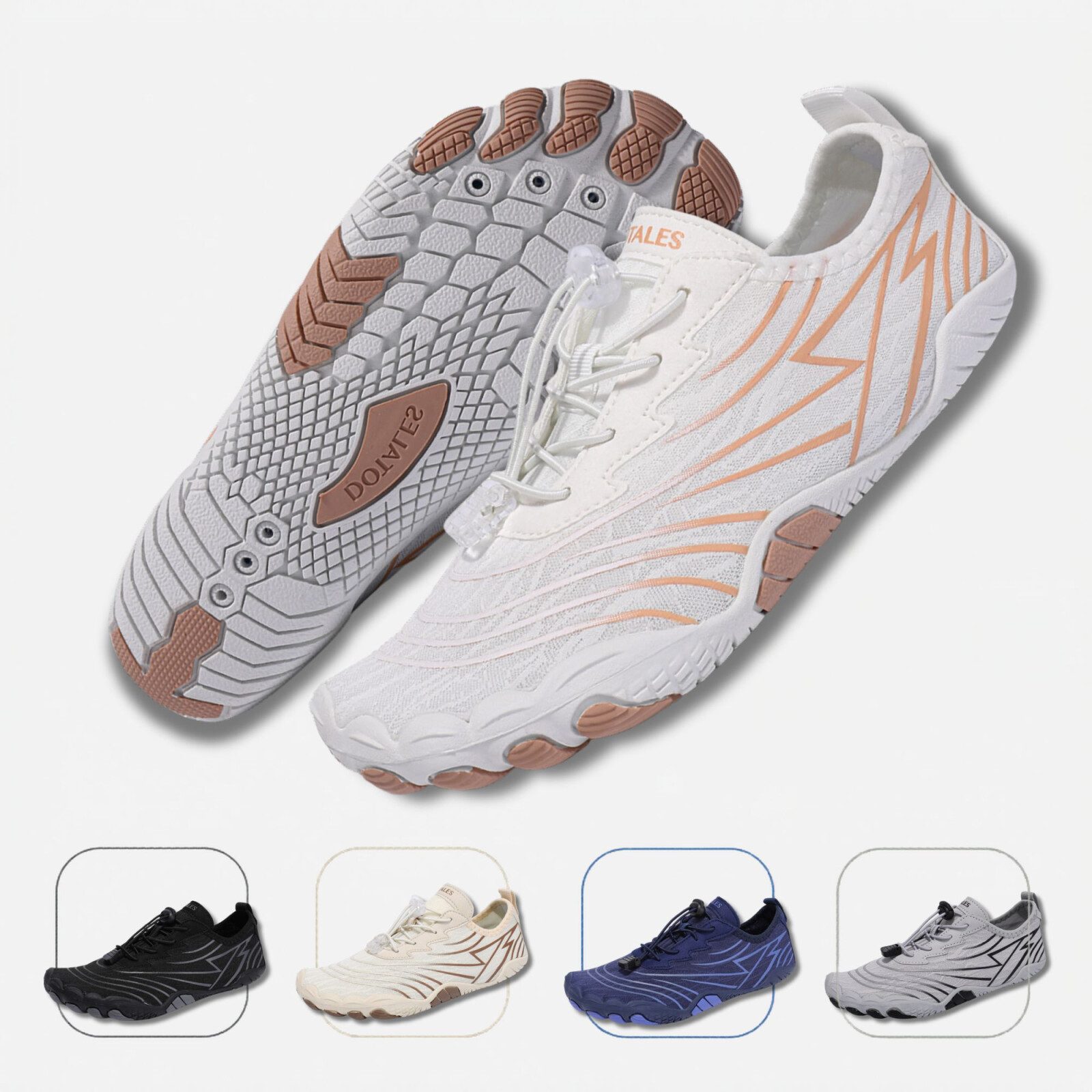 DOTALES Flowstep Barfußschuhe Damen & Herren, Flowstep Barfußschuhe Barfußschuh Das Original-Barfuß Sneaker, Minimalschuhe, Schnellverschluss