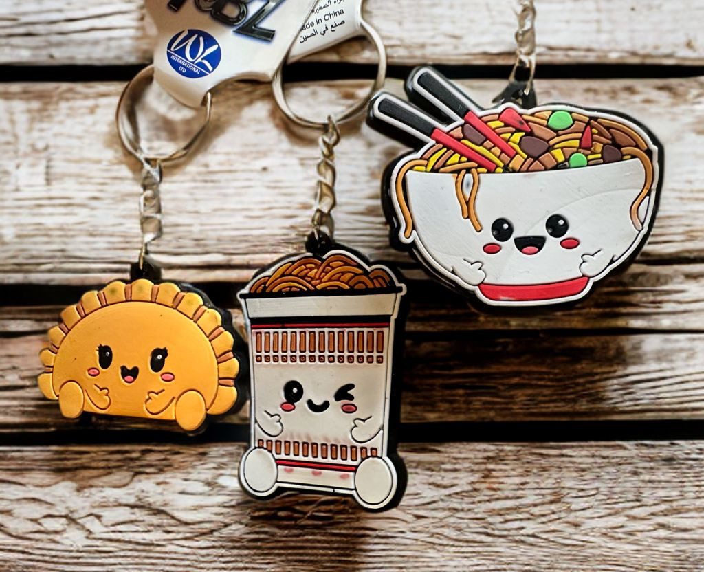 Whitehouse Leisure International Ltd Schlüsselanhänger Schlüsselanhänger Kinder Mini Anhänger keychain Kaffee, Schlüsselanhänger Food Essen Lebensmittel Geschenk Hund Frau Herren