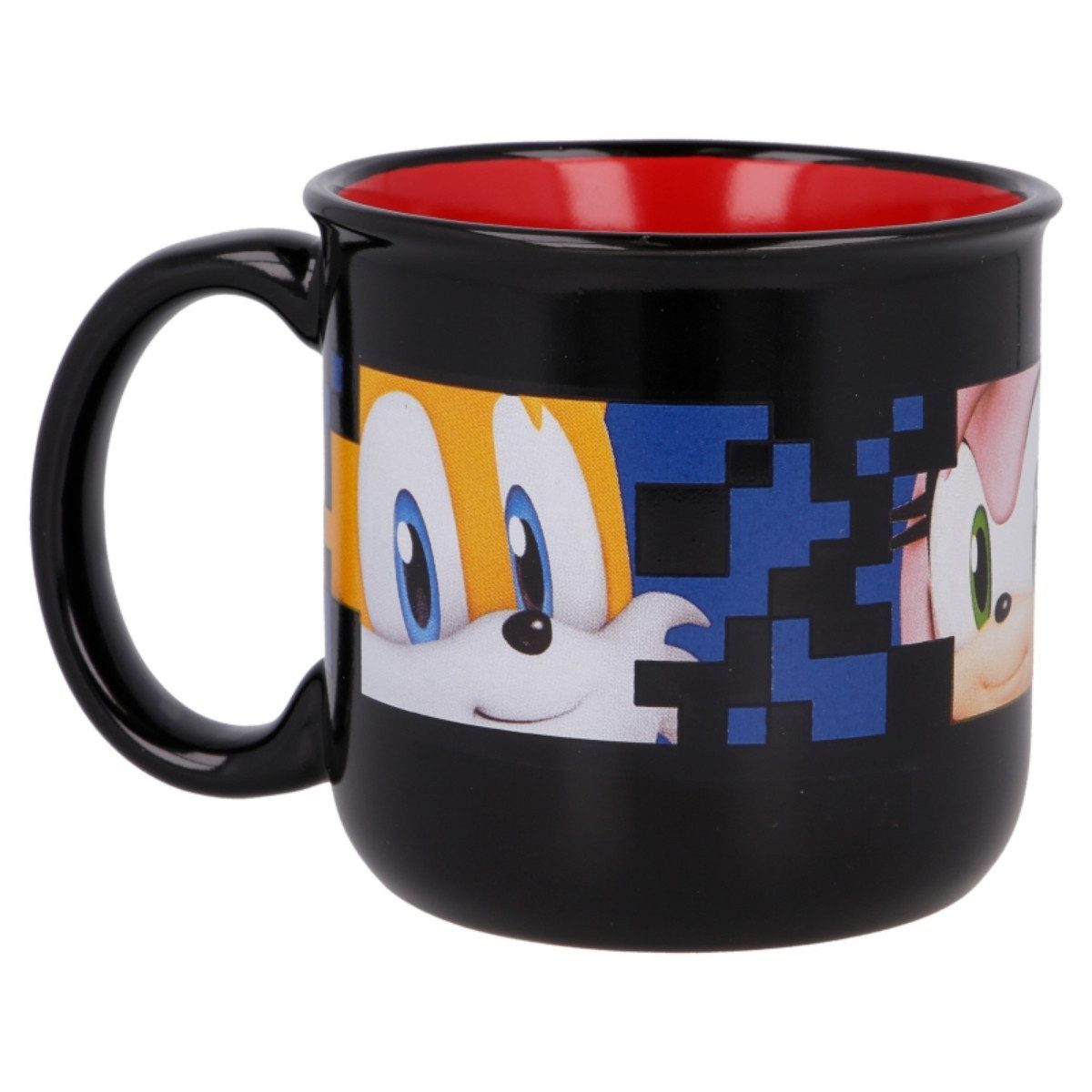 Sonic The Hedgehog Tasse Kaffeetasse 400 ml mit Geschenkverpackung 14 oz, Keramik
