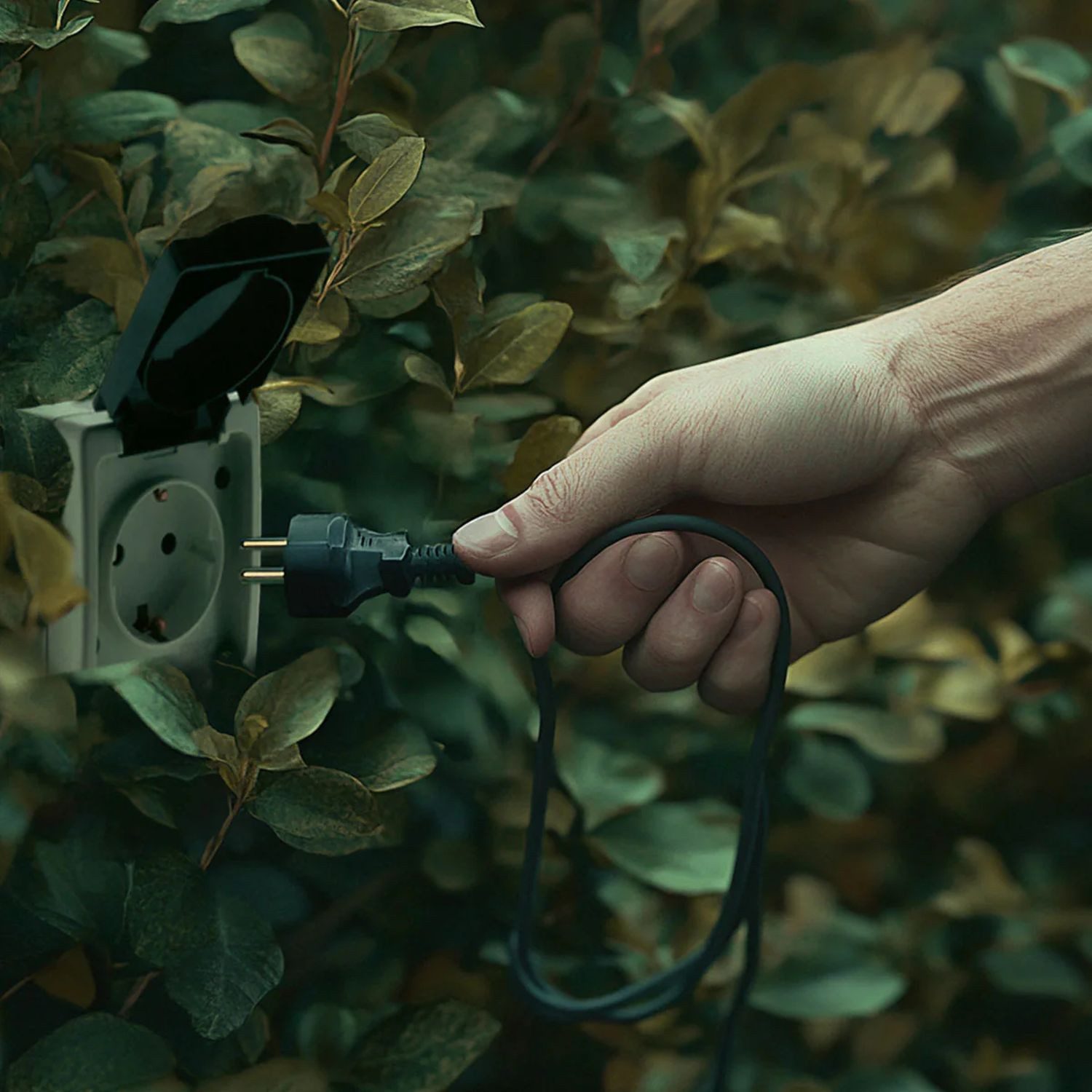 Licht-Erlebnisse Außen-Deckenleuchte JEJU, ohne Leuchtmittel, LED IP54 Ø 30 cm in Terracotta Seil Lampenschirm Boho außen Outdoor