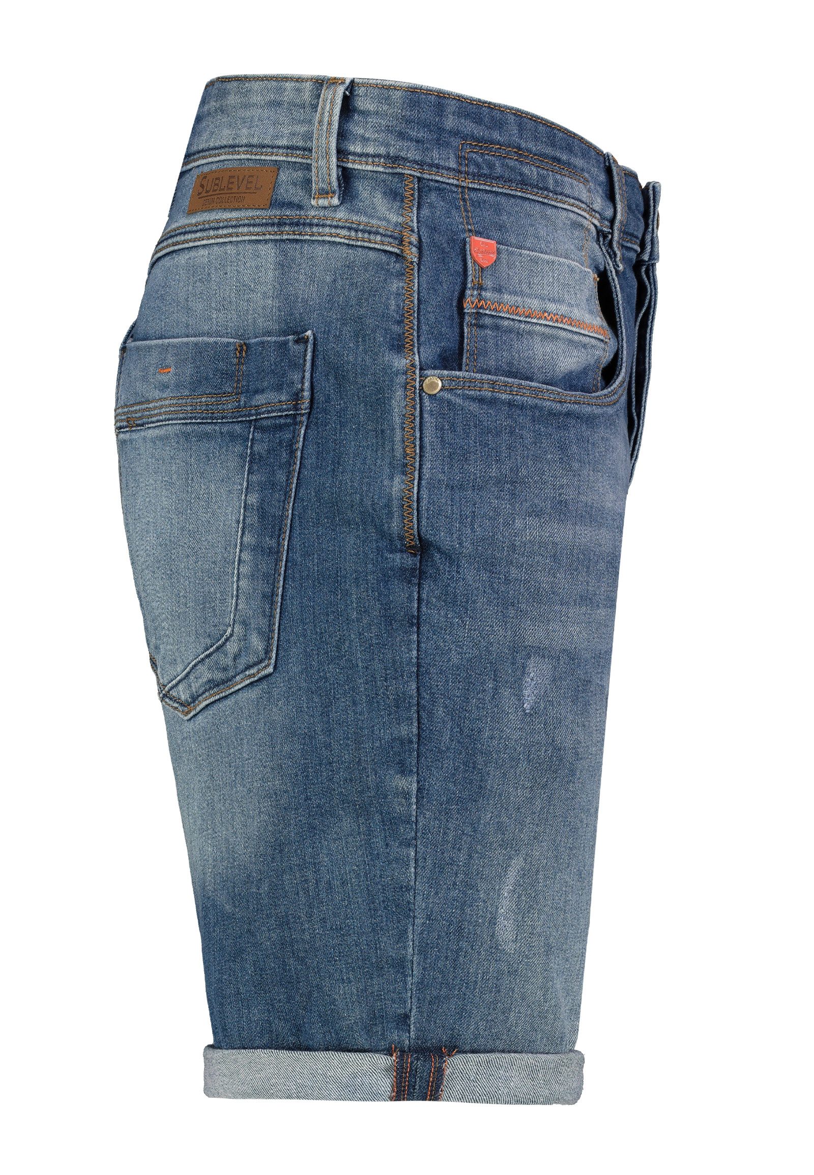 SUBLEVEL Bermudas Herren Jeans Short Freizeit günstig online kaufen