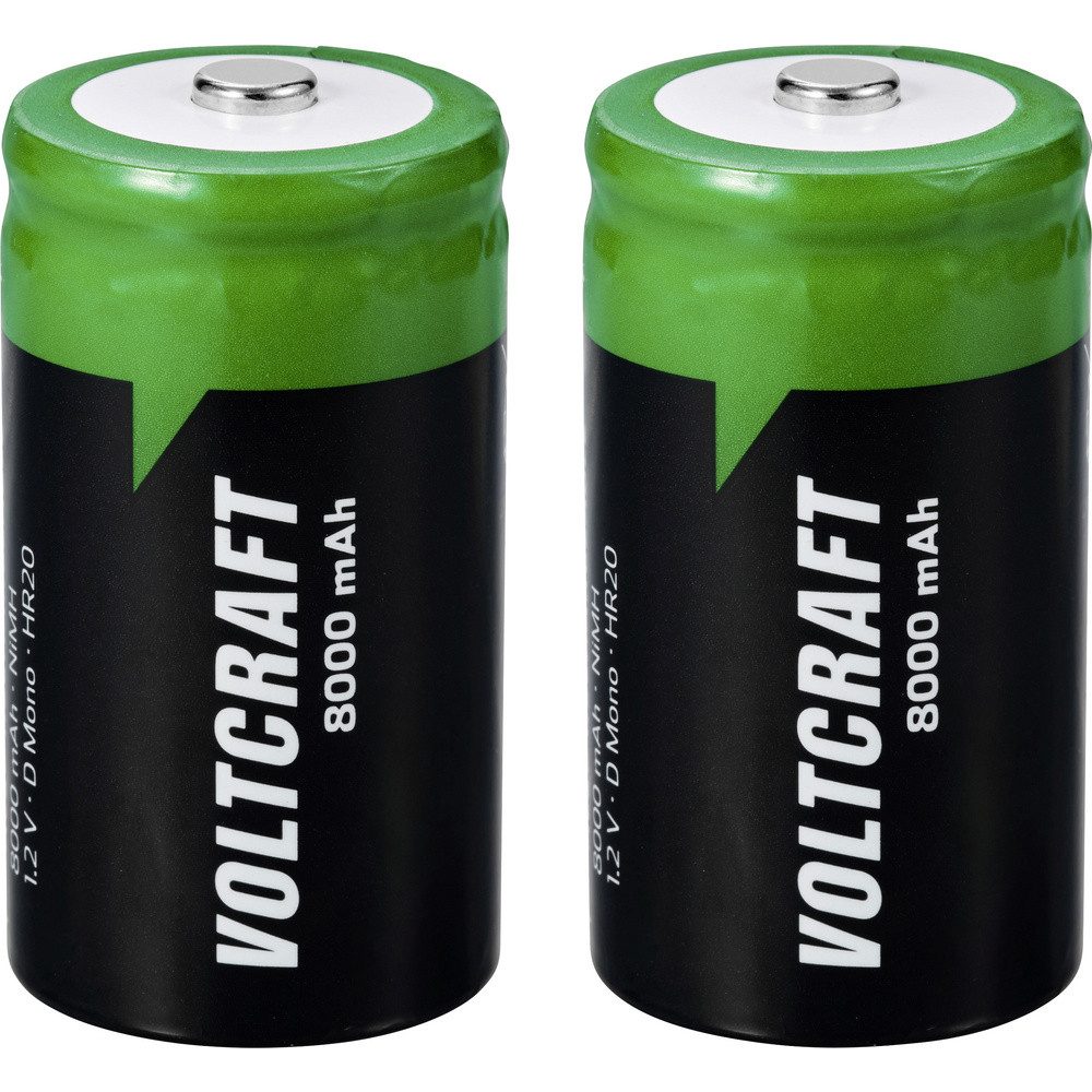 VOLTCRAFT VC-16026035 Mono (D)-Akku NiMH 8000 mAh 1.2 V 2 St. Akku