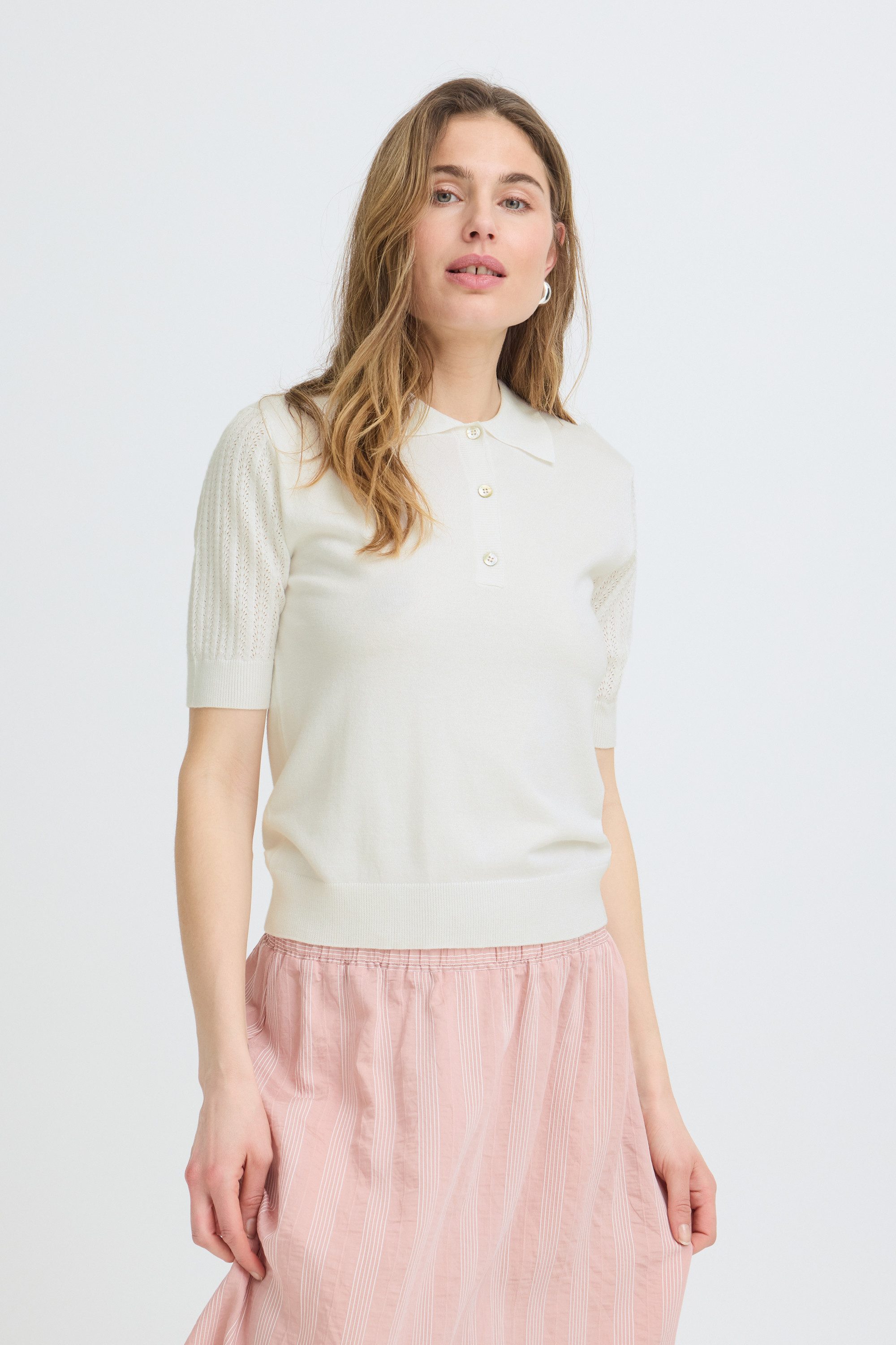 Pulz Jeans Strickpullover Kurzarm-Bluse PZSARA