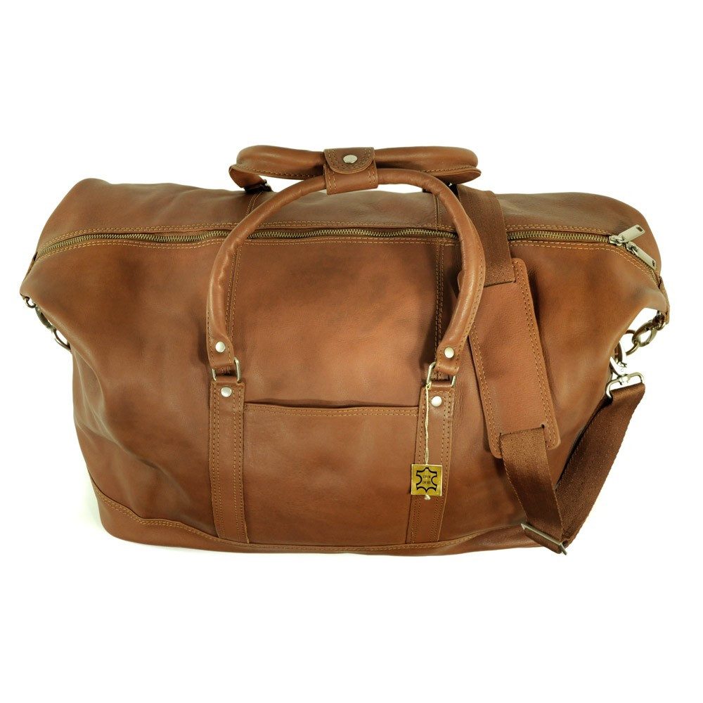 Jahn-Tasche Reisetasche Große Reisetasche Weekender Gr. L Nappa-Leder Cognac, Jahn-Tasche 697