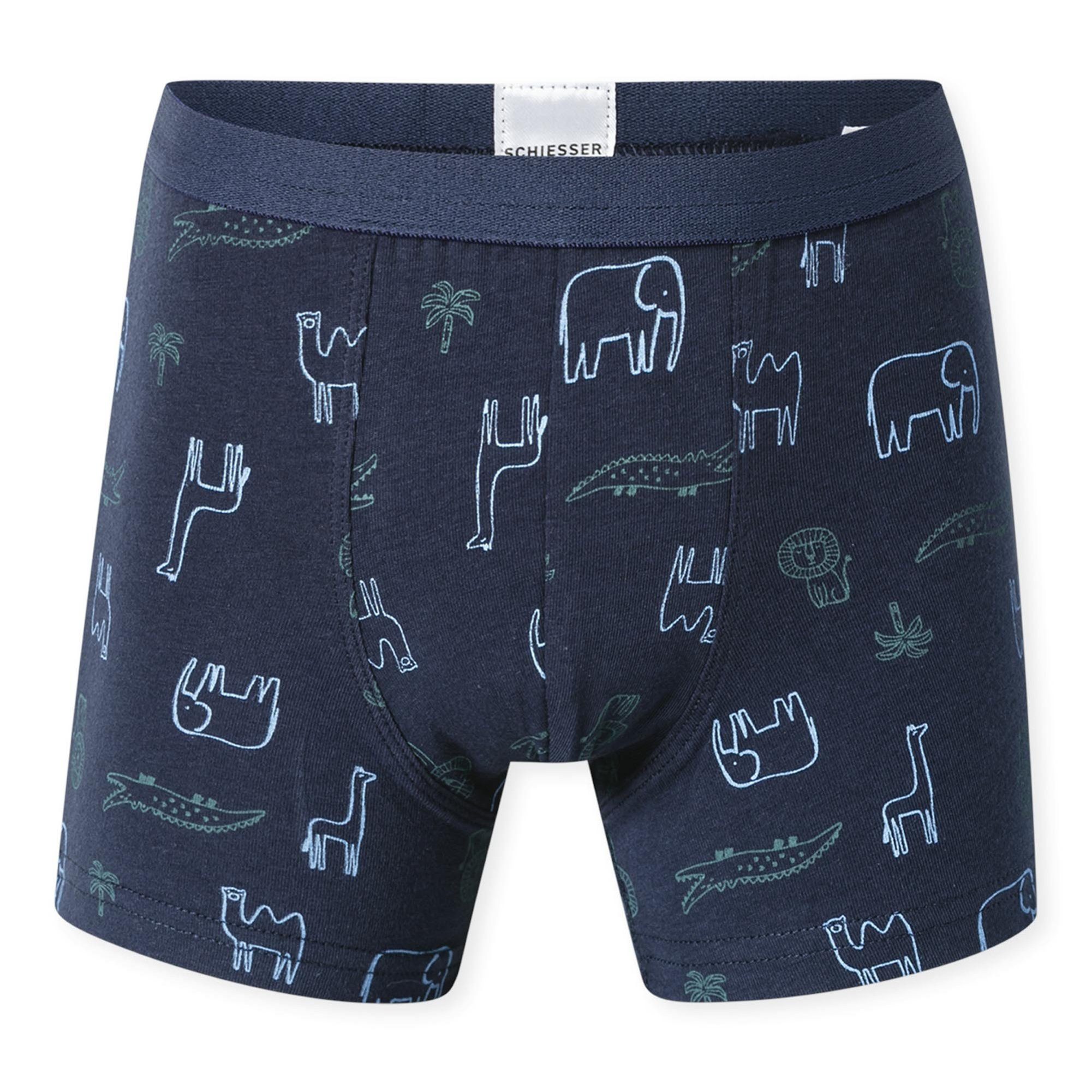 Schiesser Boxer Jungen Boxershort 7er Pack Baumwollmischung (Packung, 7er Pack)