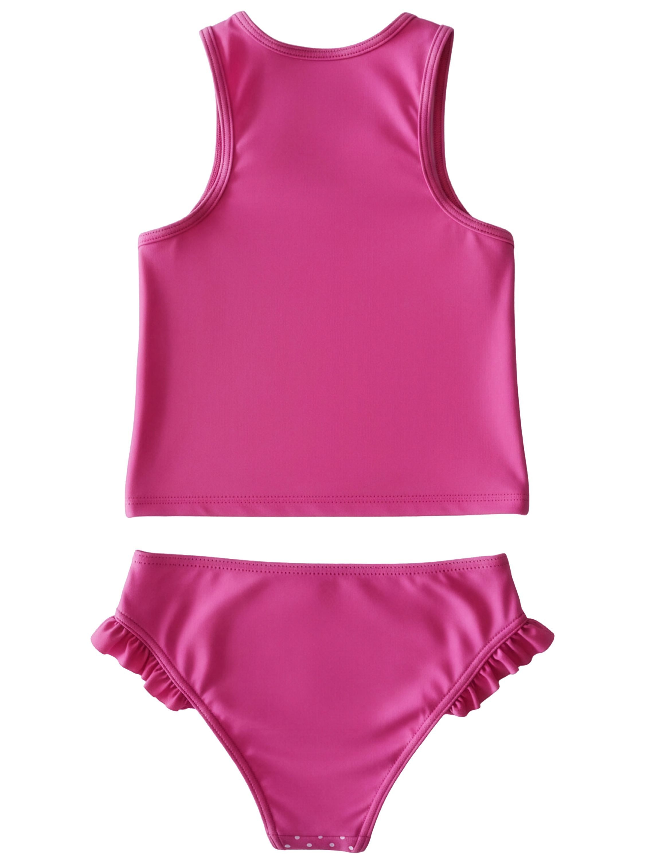 United Labels® Tankini Hello Kitty Tankini Badeanzug mit Rüschen Zweiteiler Schwimmanzug