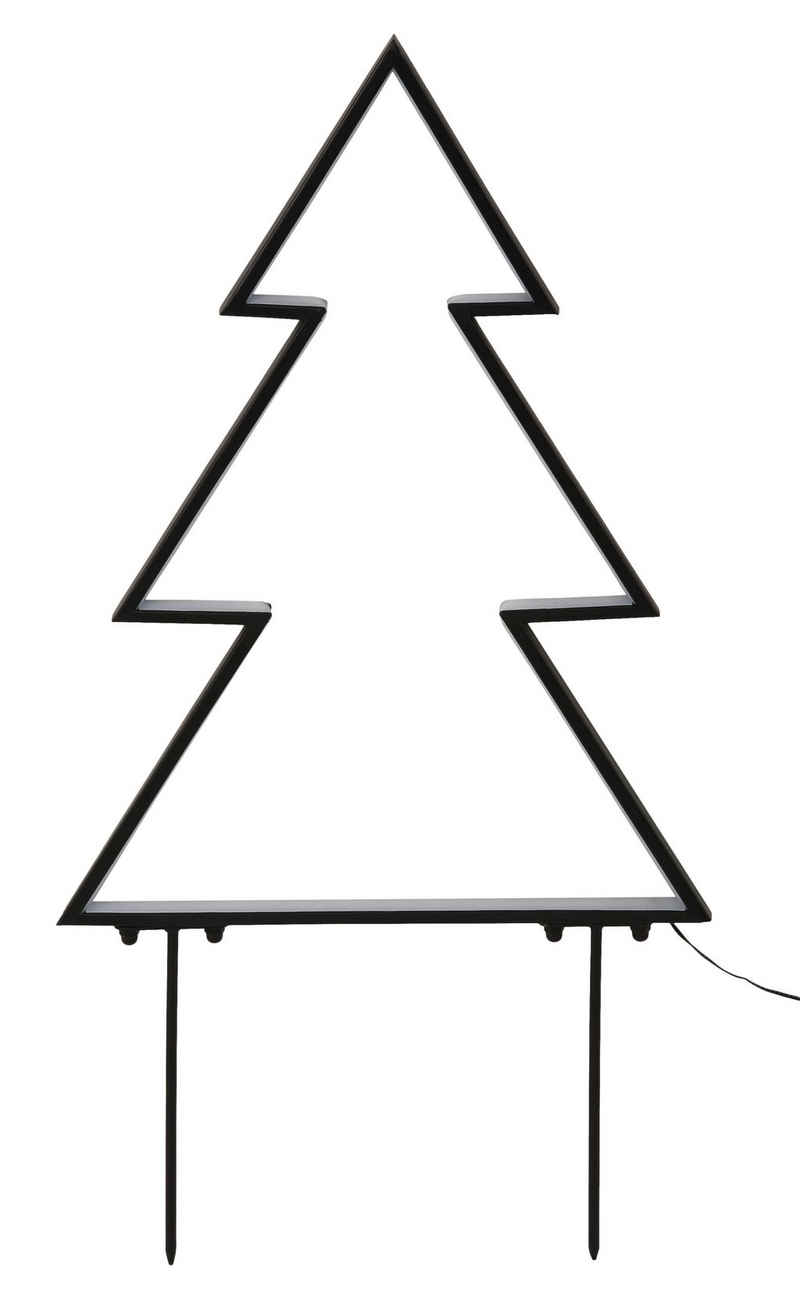 BONETTI LED Baum »Tanne, Weihnachtsdeko aussen«, aus Kunststoff und Metall