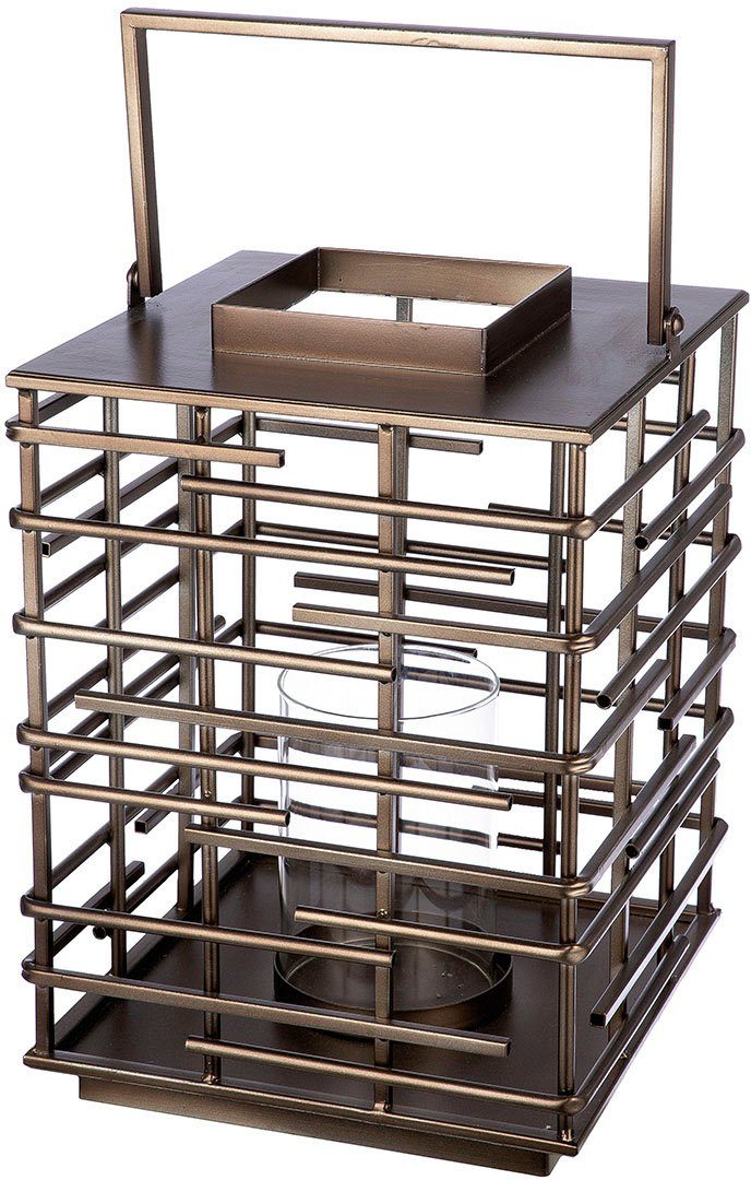 Casablanca by Gilde Kerzenlaterne Loft, aus Metall, mit Glaseinsatz, Breite günstig online kaufen
