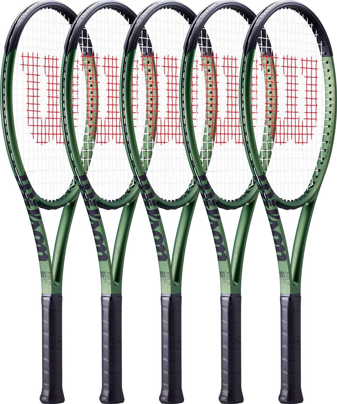 Wilson Tennisschläger CHARCOAL/GREEN RKT BLADE 101L V8.0