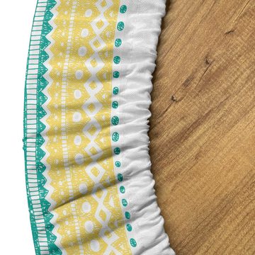 Abakuhaus Tischdecke Rundum-elastische Stofftischdecke, Pastell Hand gezeichnet Tribal Motive