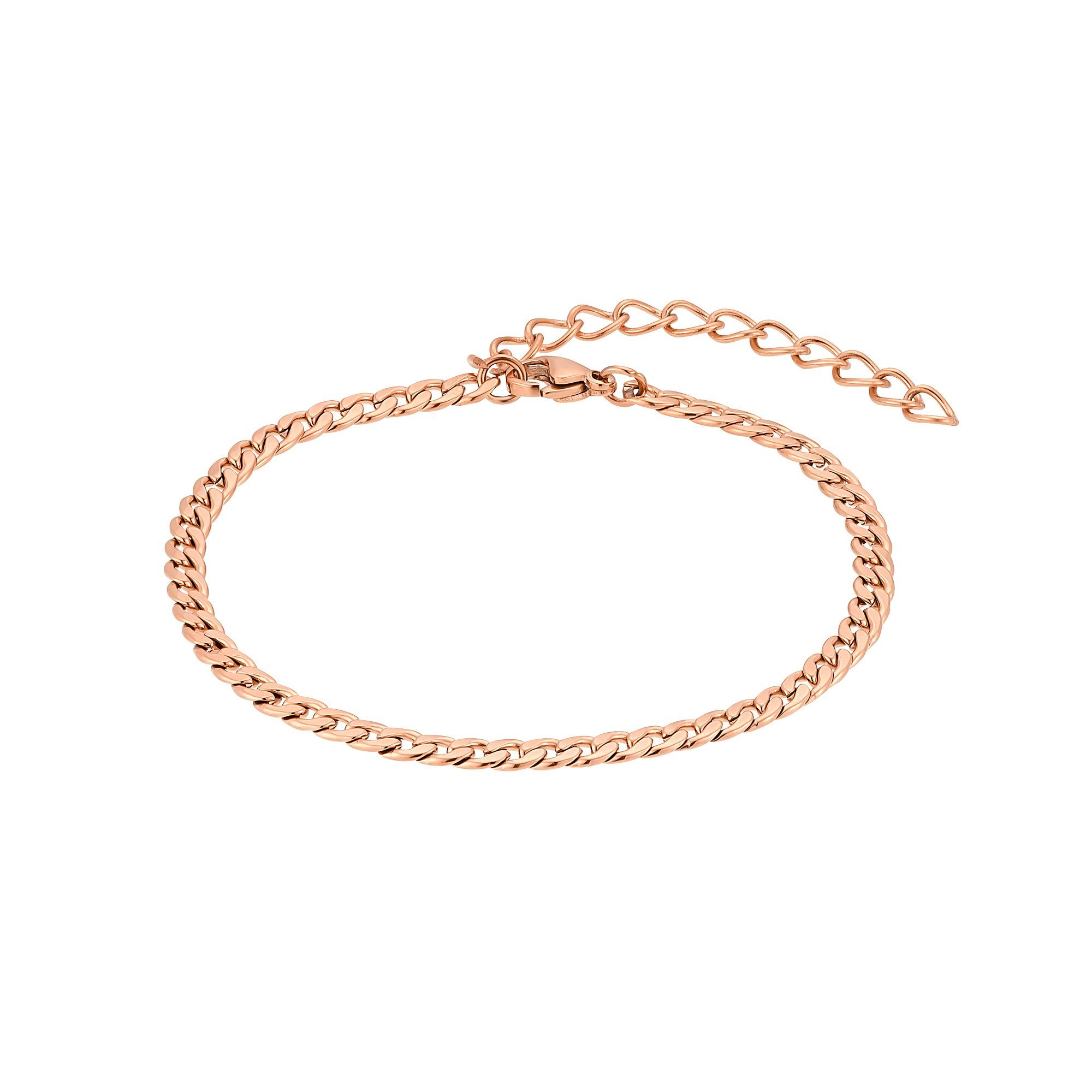 (Armband, Heideman Luana inkl. silberfarben poliert Frauen Armband Geschenkverpackung), goldfarben rose Armkette