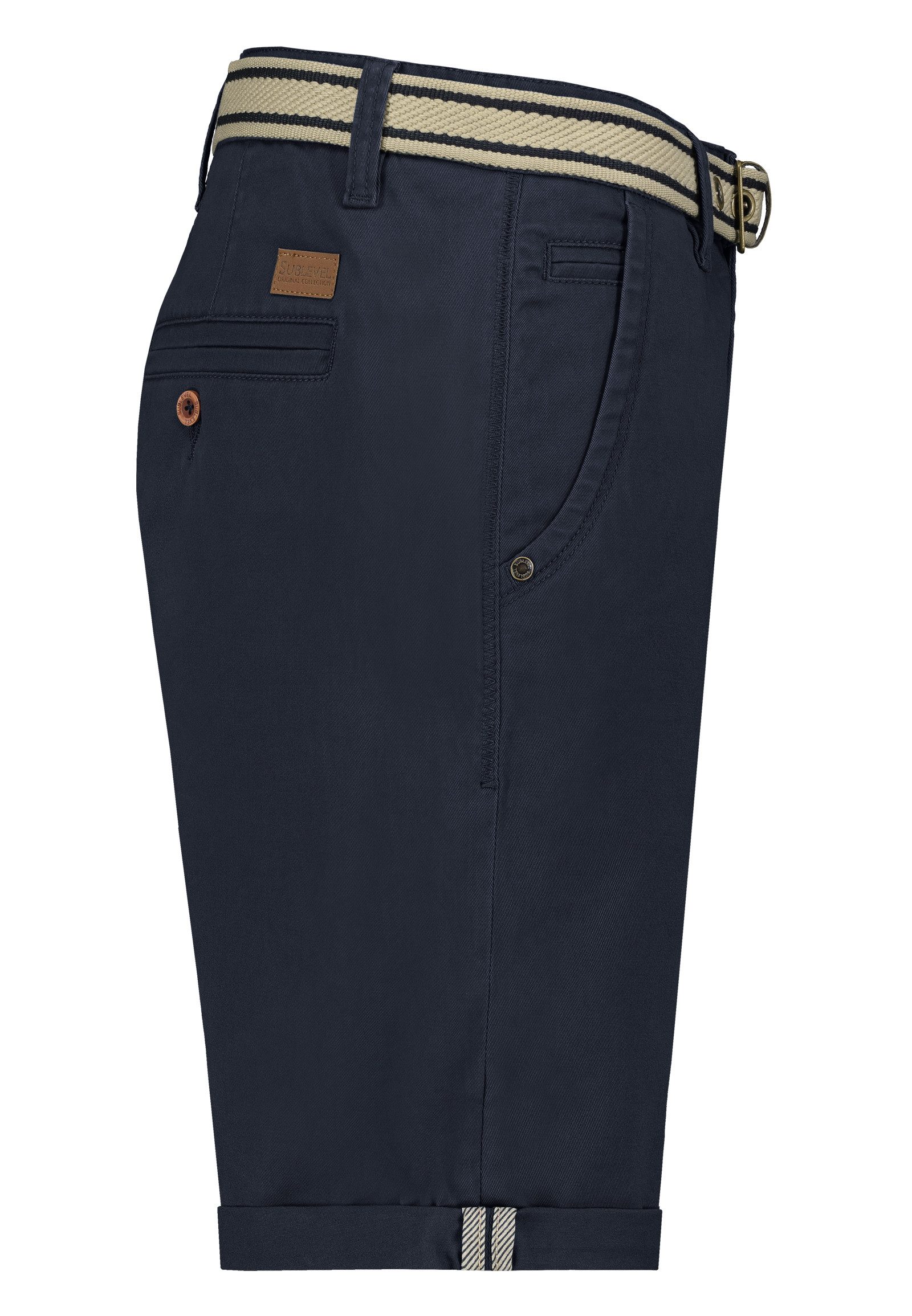 SUBLEVEL Shorts Herren Chino Shorts Jeans Flex Dehnbar Frühling Sommer Dehnbar Stretch Baumwolle