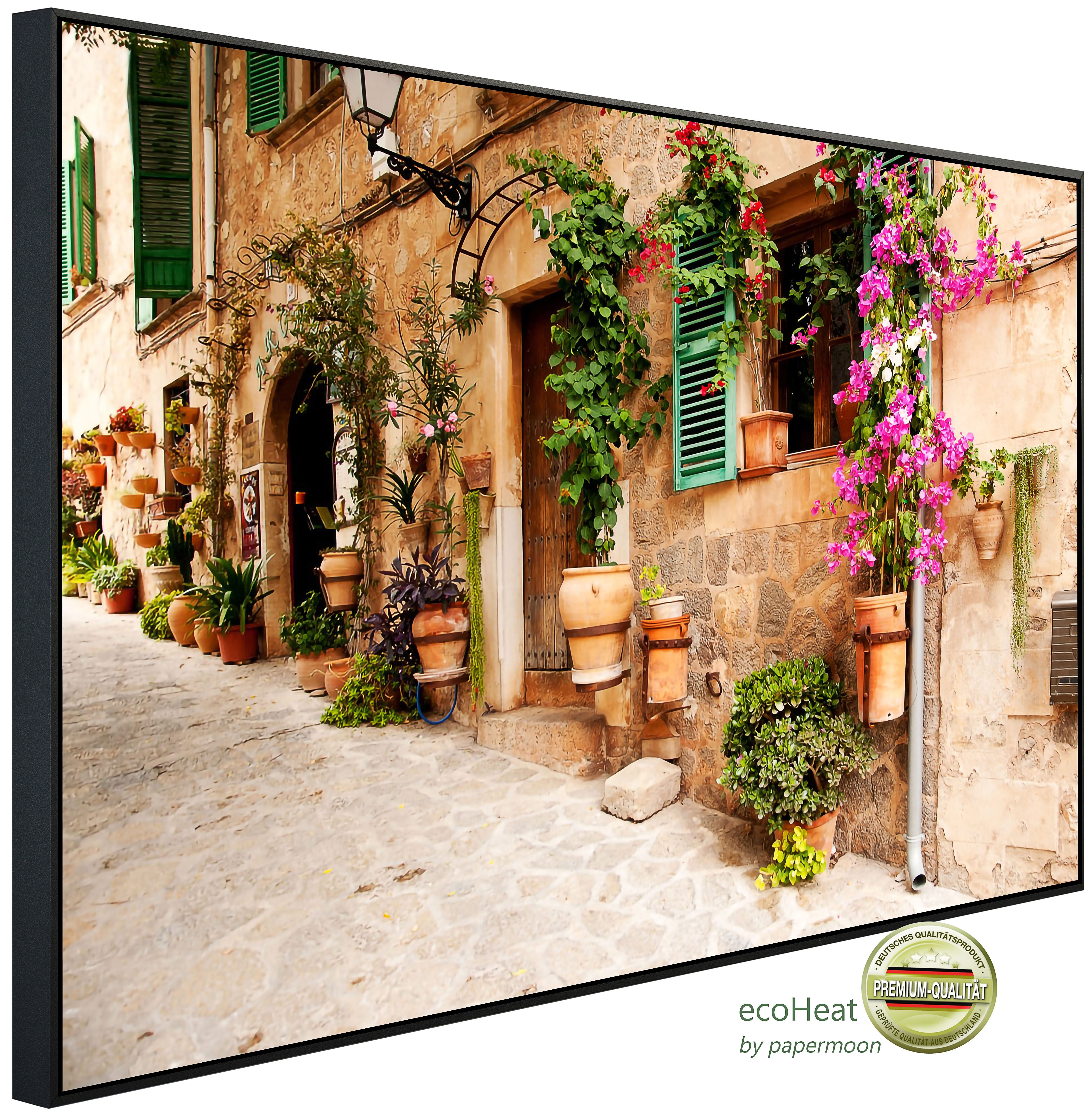 Papermoon Infrarotheizung INFRAROT-BILD-HEIZUNG, Valdemossa Mallorca, TÜV-Rheinland/GS zertifiziert, angenehme Strahlungswärme