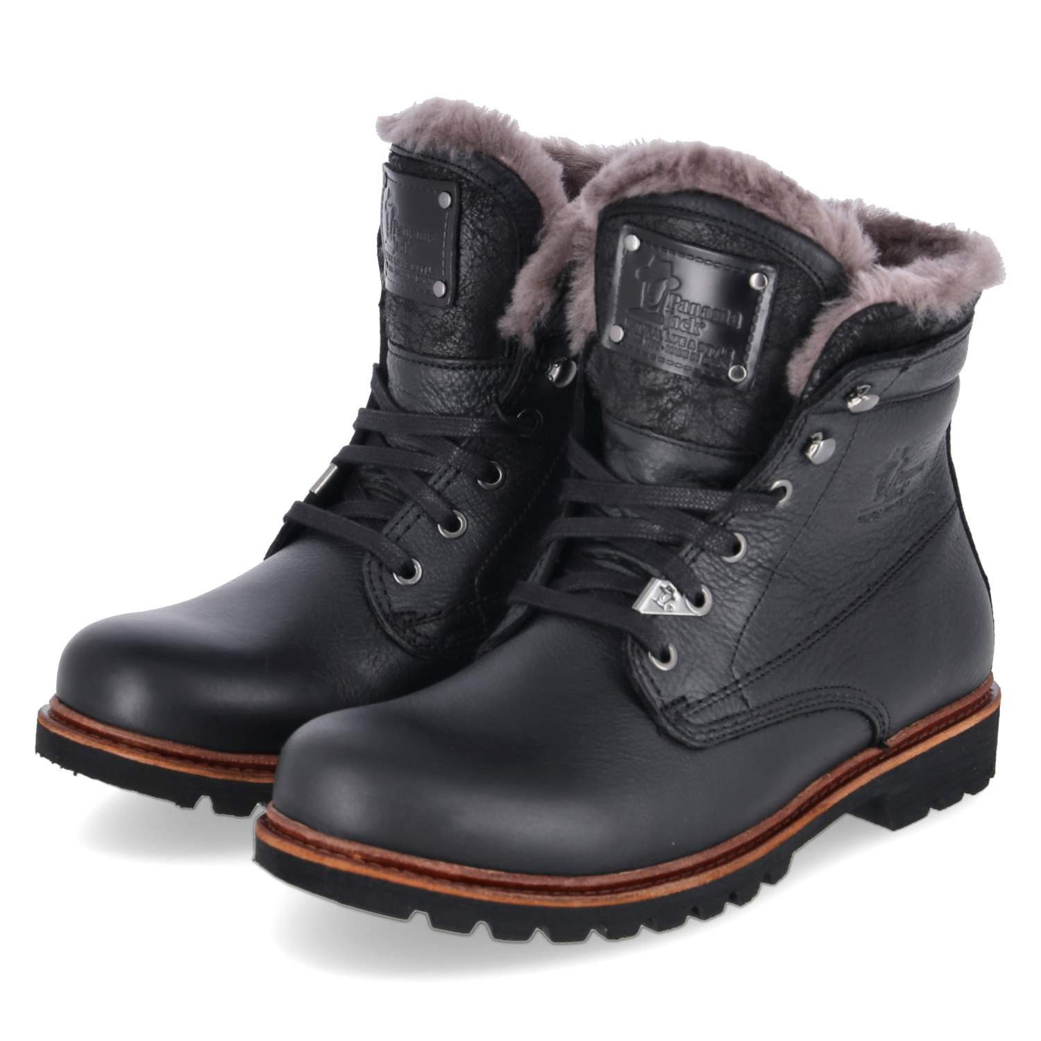 Panama Jack Panama Jack Panama 03 Aviator Igloo C11 Herren Glattleder black Schnürstiefel