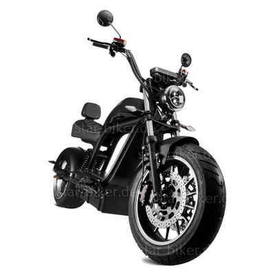 Star-Biker E-Motorroller Elektroroller Chopper, Luqi HL 6.0 s, 57Ah Akku, 4000 Watt, Bluetooth, 4000,00 W, 45 km/h