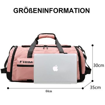SOTOR Sporttasche Multifunktionale Outdoor-Handheld-Reisetasche mit großer Kapazität (Nasse und trockene Sporttasche mit doppeltem Rücken Duffle Bag)