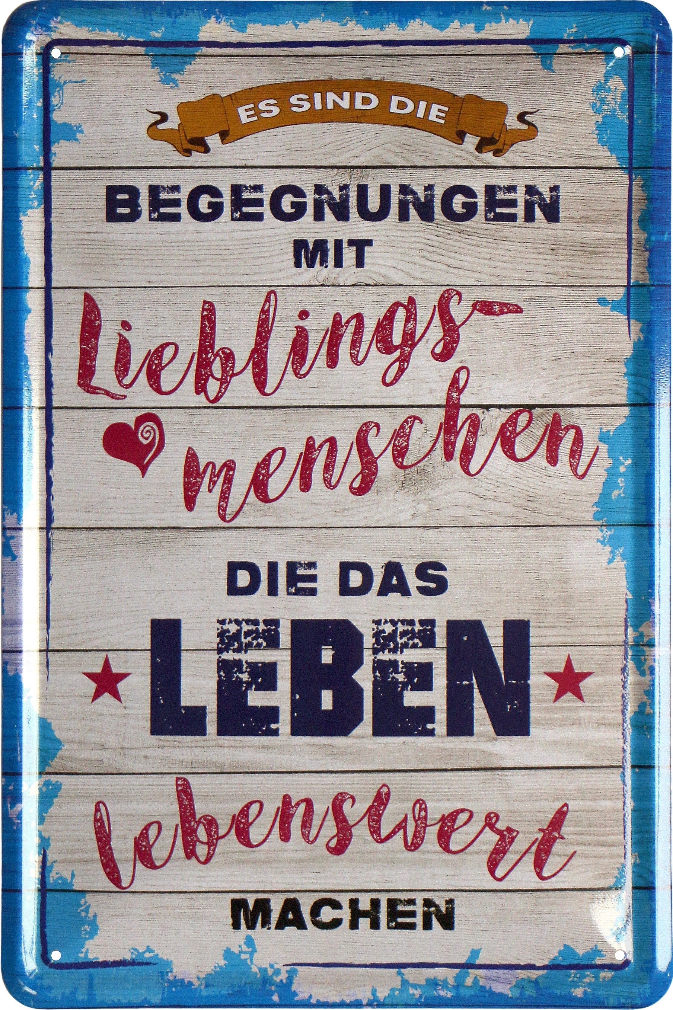 WOGEKA ART Metallbild Begegnungen mit Lieblingsmenschen günstig online kaufen