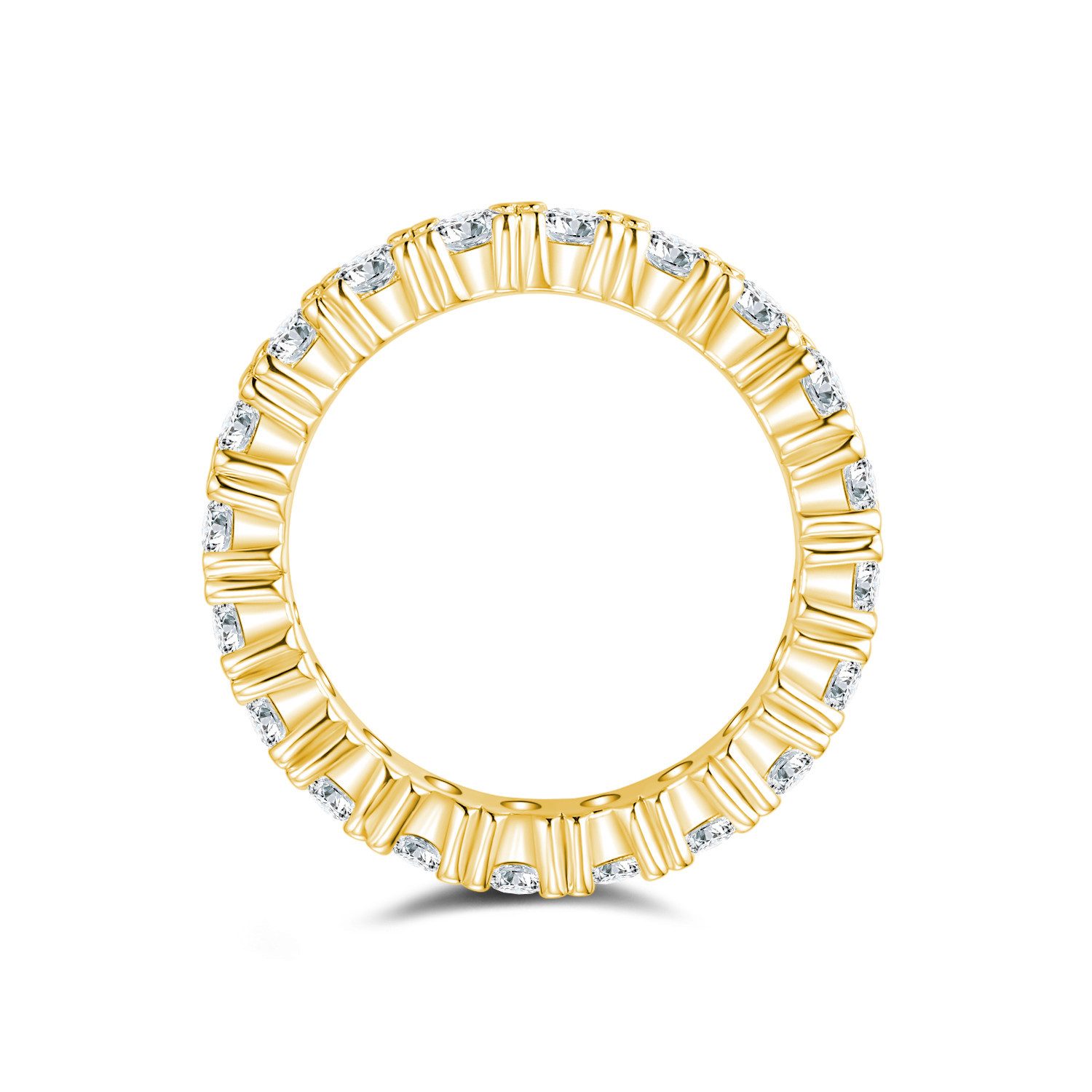 Lisandra Scott Silberring Majestätischer Breitband Eternity Deluxe Ring aus 925 Sterlingsilber, Glanz, der bleibt – Hochglanzpoliert, langlebig & perfekt verarb – Bild 3 von 5
