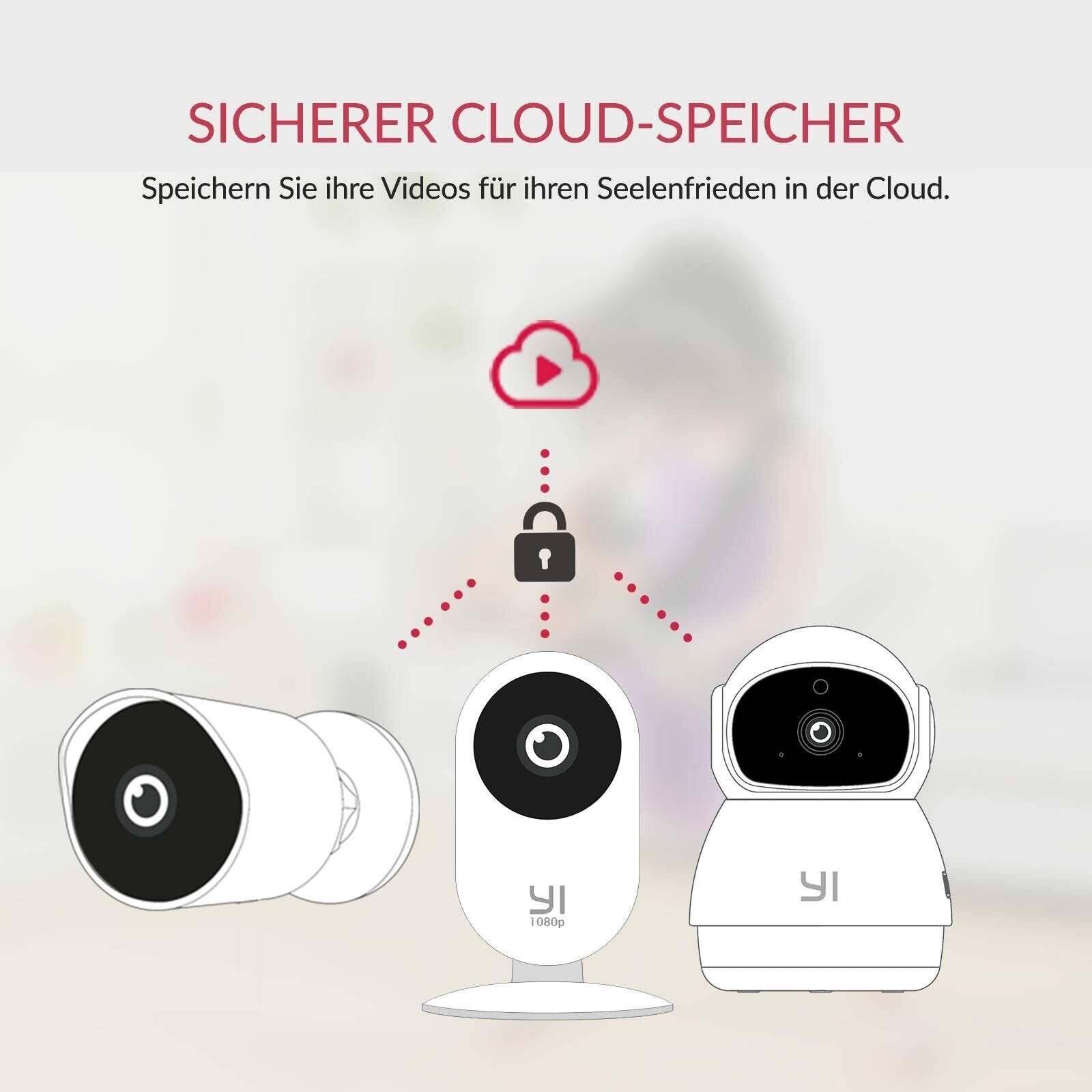 YI Überwachungskamera 2 Stück ÜberwachungKamera Home 1080p/2K Ip WLAN Innen Kamera