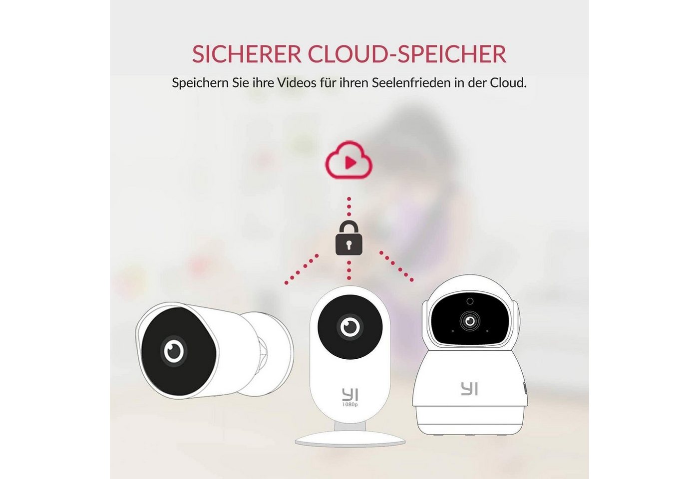 Thumbnail - YI Überwachungskamera 2 Stück ÜberwachungKamera Home 1080p/2K Ip WLAN Innen Kamera