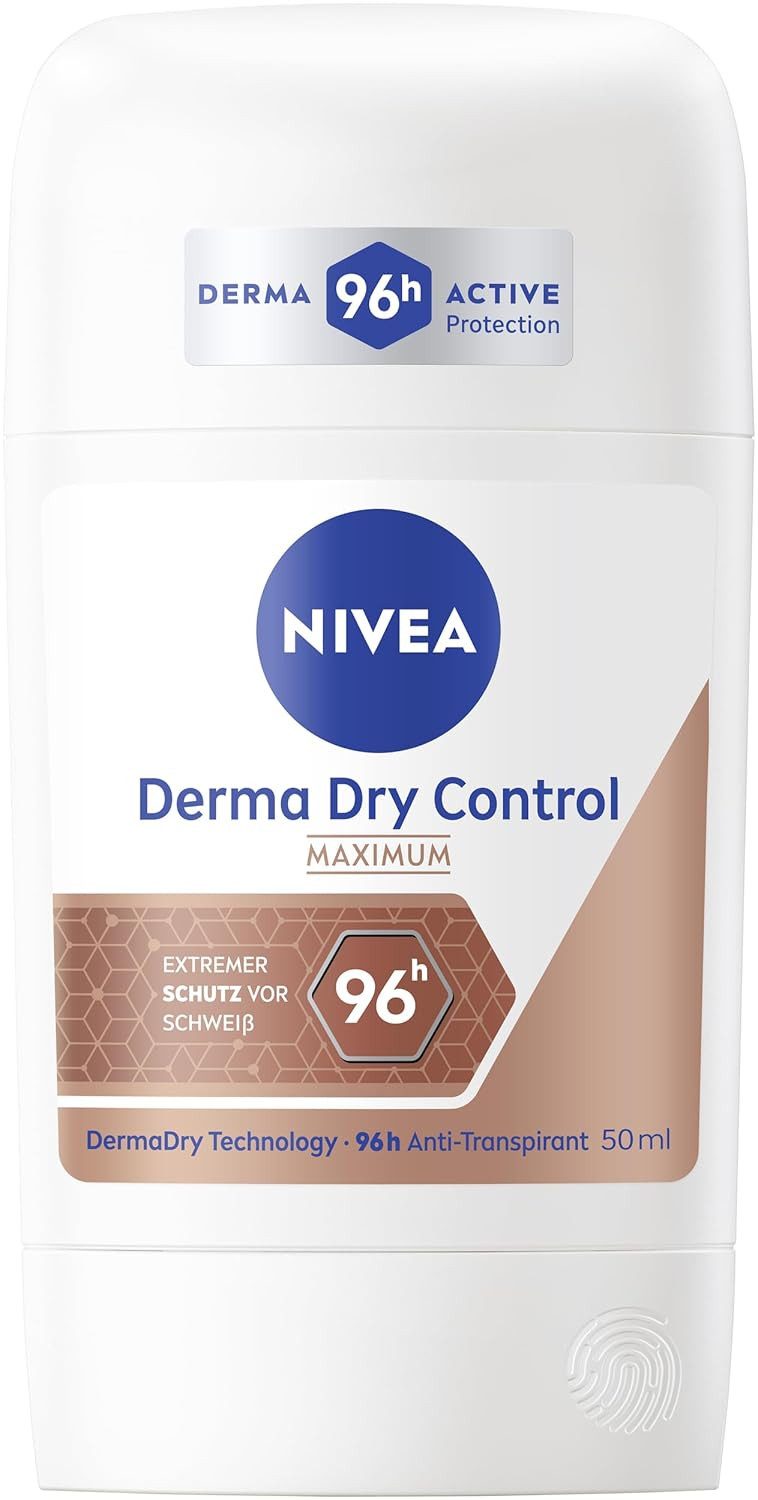 Nivea Deo-Stift NIVEA Derma Dry Control Deo Stick Anti Transpirant Deodorant 50ml