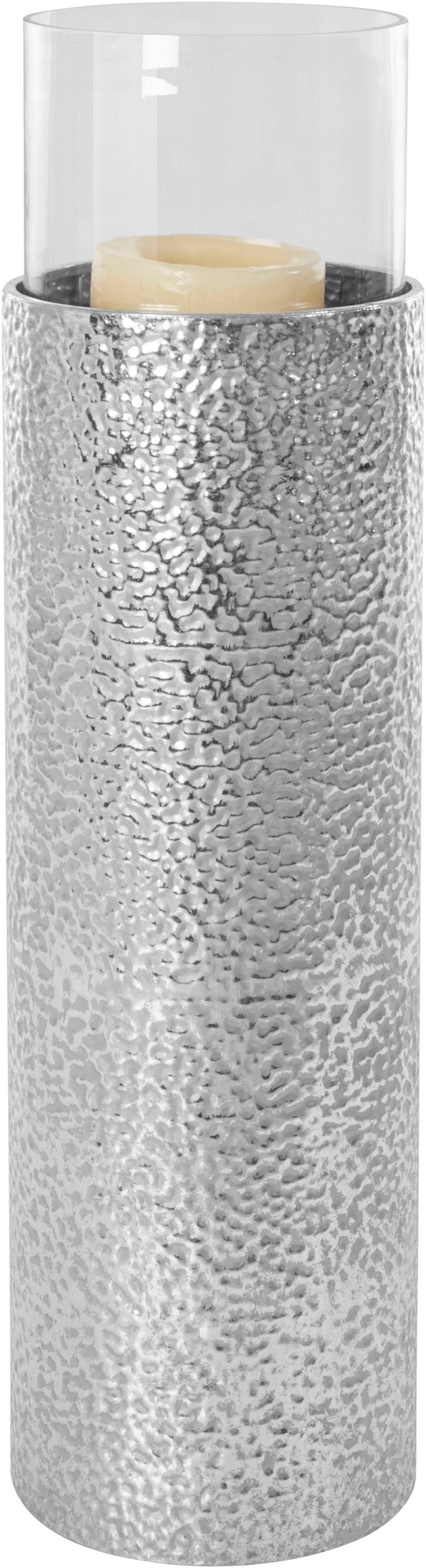 Home affaire Windlicht (1 St), Bodenwindlicht, aus Metall, mit Glaseinsatz, günstig online kaufen