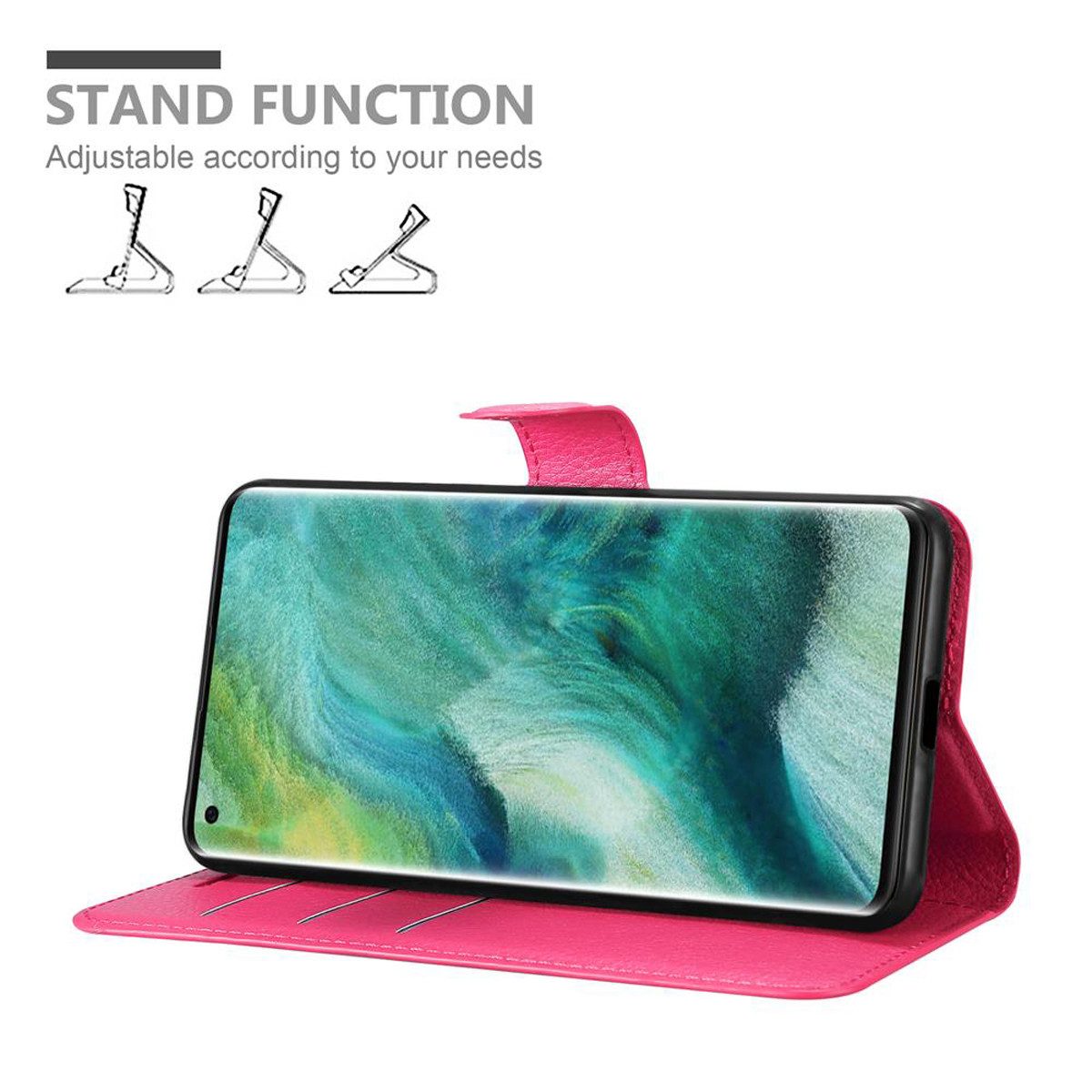 Cadorabo Handyhülle für Oppo FIND X2 PRO Hülle Oppo FIND X2 PRO, Hülle Schutzhülle mit Standfunktion, Kartenfach und Magnetverschluss