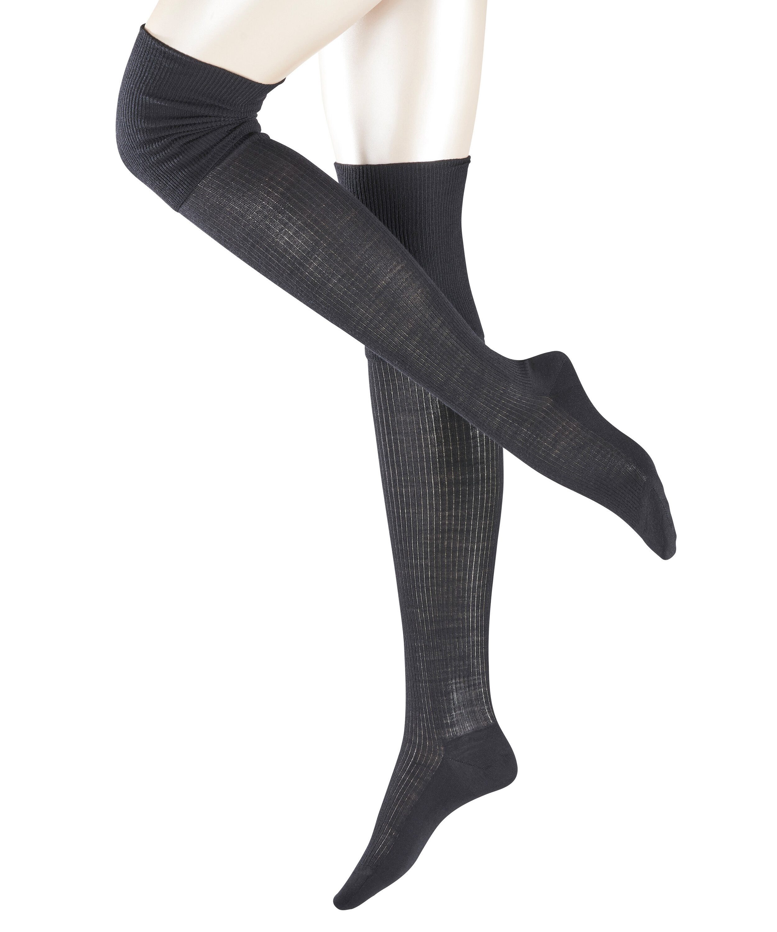 FALKE Kniestrümpfe No. 3 Finest Silk (1-Paar) mit Seidenanteil
