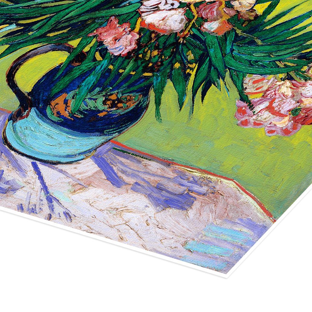 Posterlounge Wandbild Stillleben mit Oleander, Vincent van Gogh, erhältlich als Poster, Leinwandbild, Wandsticker oder Acrylglasbild