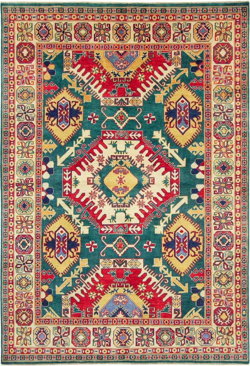 Orientteppich Kazak 199x288 Handgeknüpfter Orientteppich, Nain Trading, rechteckig, Höhe: 5 mm