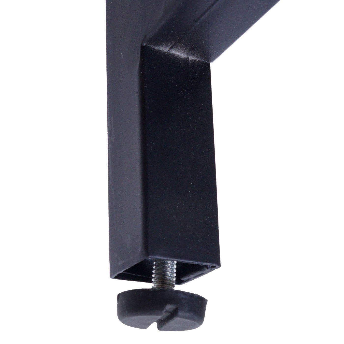 MCW Schreibtisch MCW-K80, schwarz | Melaminbeschichtet Marmor-Optik schwarz Marmor-Optik