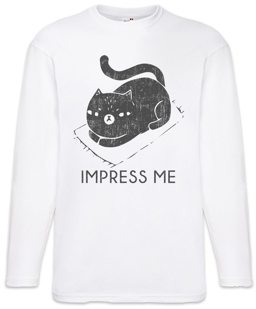 Langarmshirt Impress Me Cat Langarm T-Shirt Katzen Kätzchen Kater Katze Cat Kitty