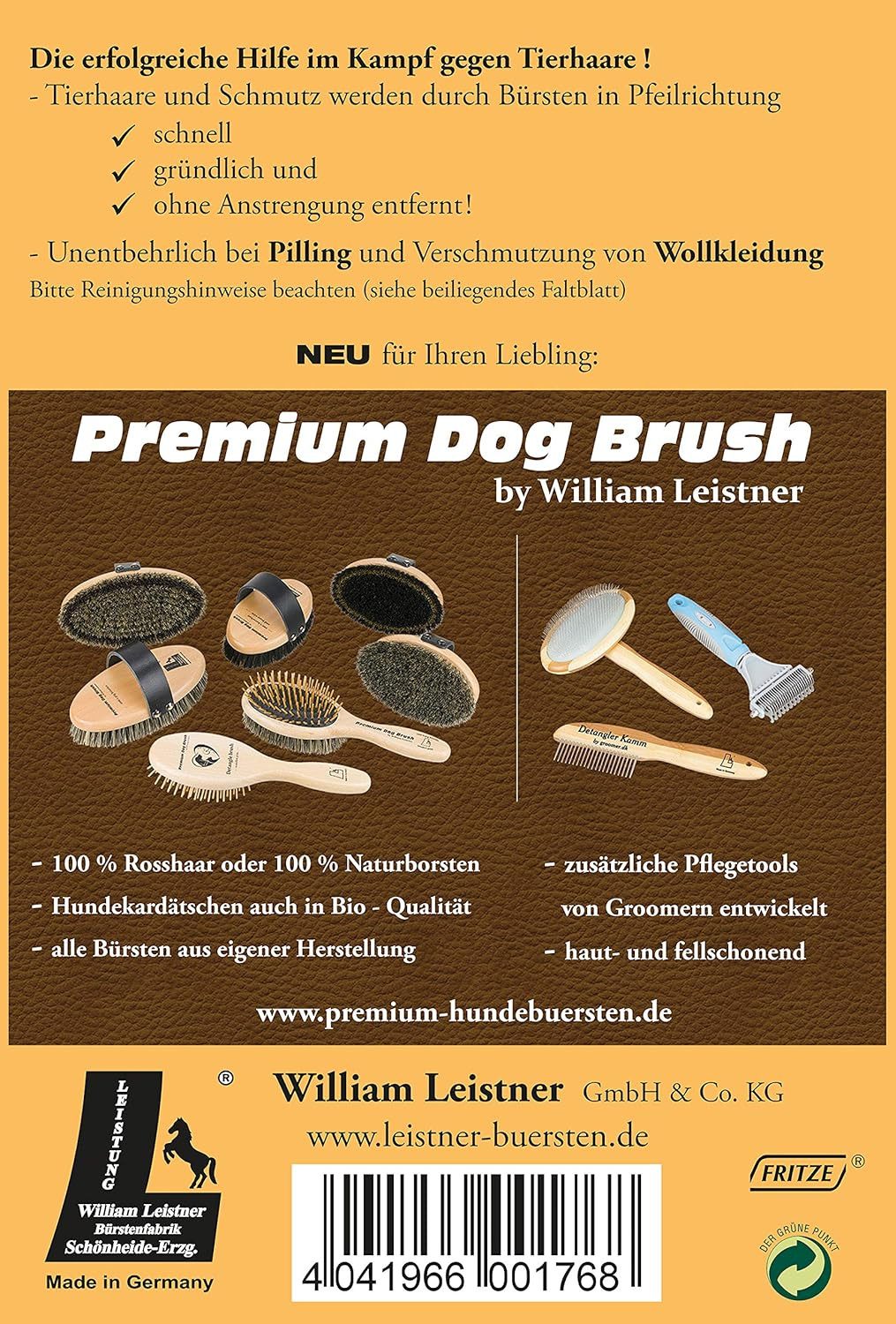 William Leistner GmbH & Co. KG Tierhaarentferner 6 s 06 Wunderbürste® Original, (1-tlg) – Bild 4 von 4
