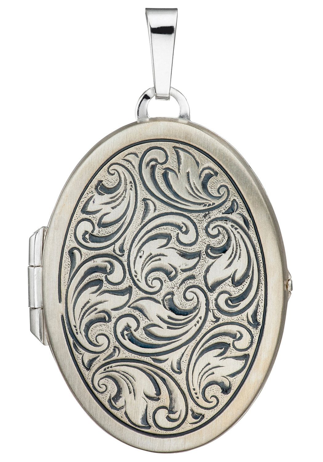 JOBO Medallionanhänger Anhänger Medaillon oval, 925 Silber